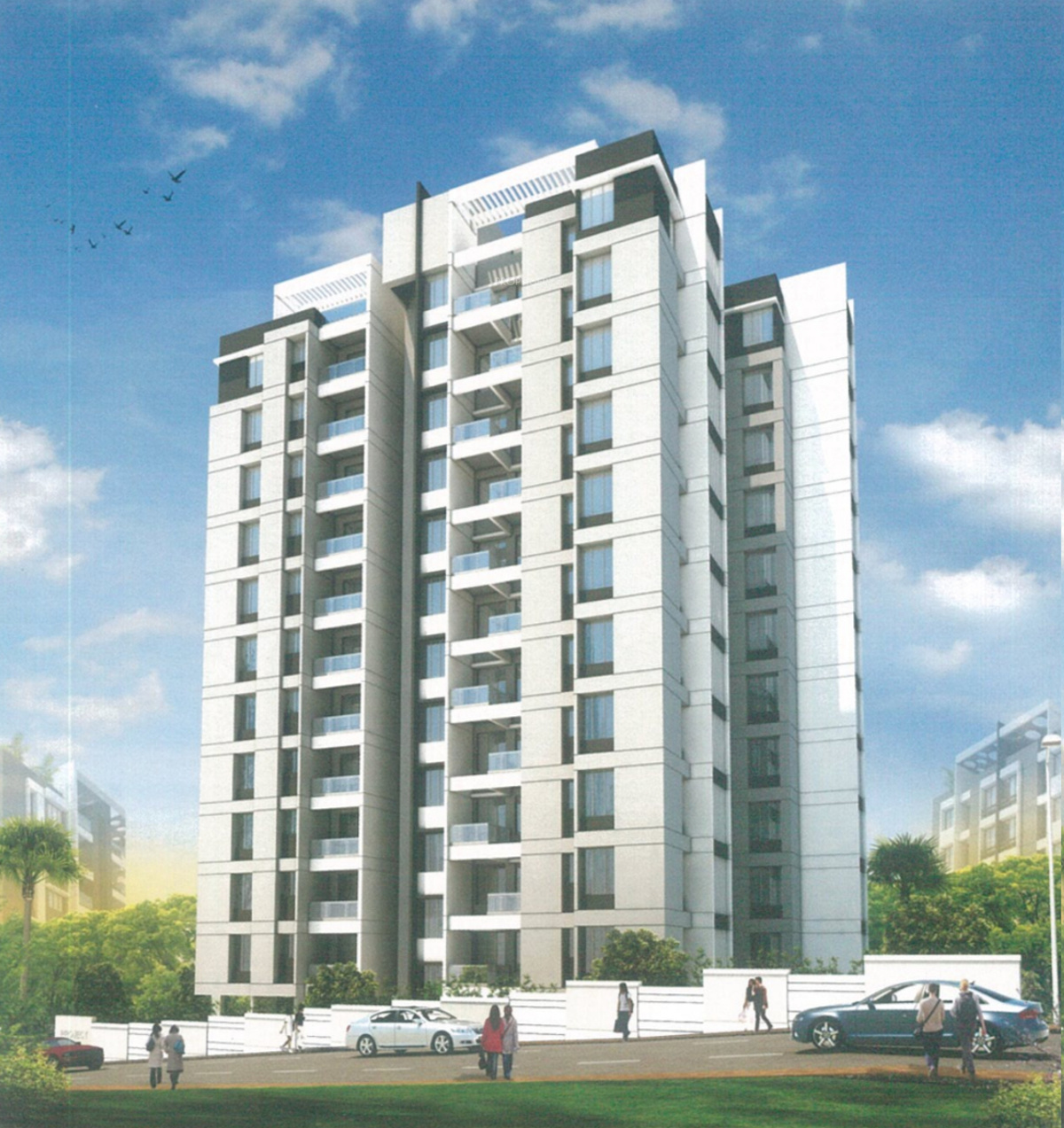1, 2 BHK Cluster Plan Image B G Promoters And Builders Radheya for