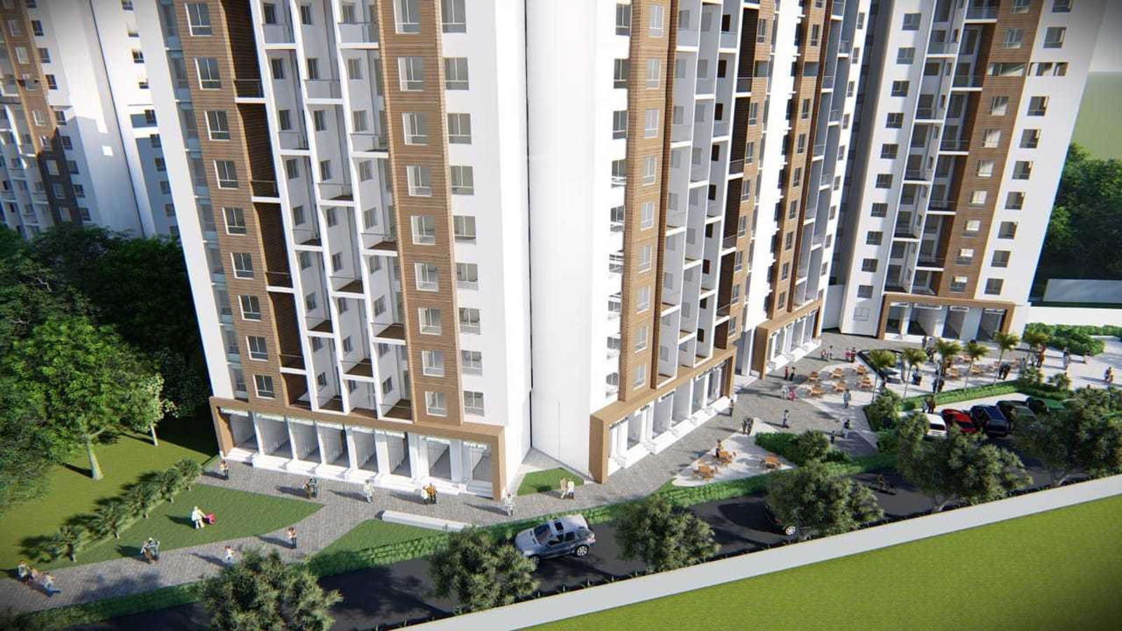 2 BHK Cluster Plan Image Ahura Builders Ecopolitan Phase I for sale