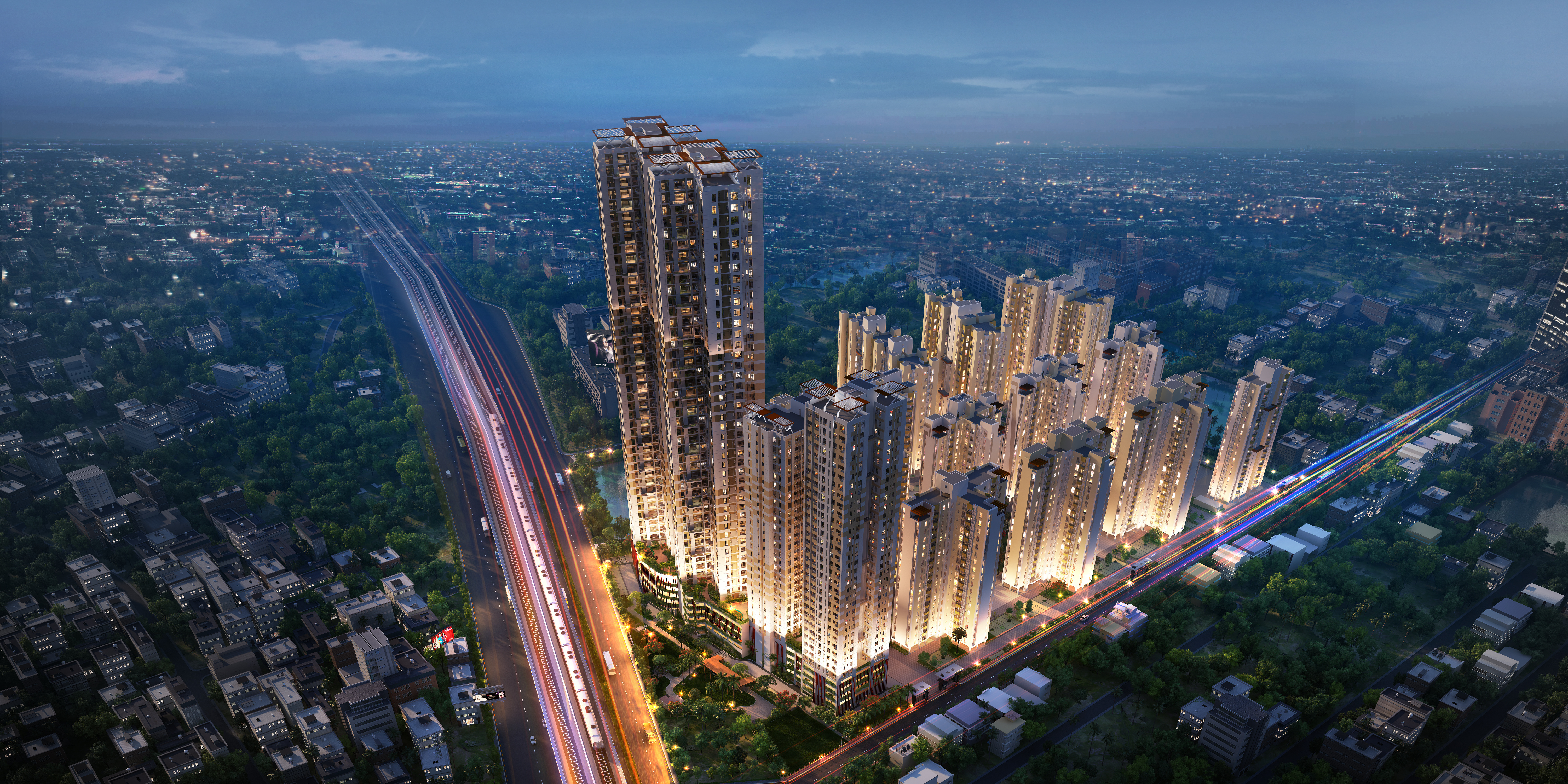 Main Elevation Image 1 of Bengal Peerless Housing Avidipta Phase II, Unit available at