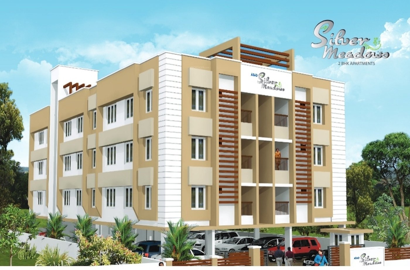 830 sq ft 2 BHK 2T Apartment for Sale in ABAD Silver Meadows Kakkanad Kochi