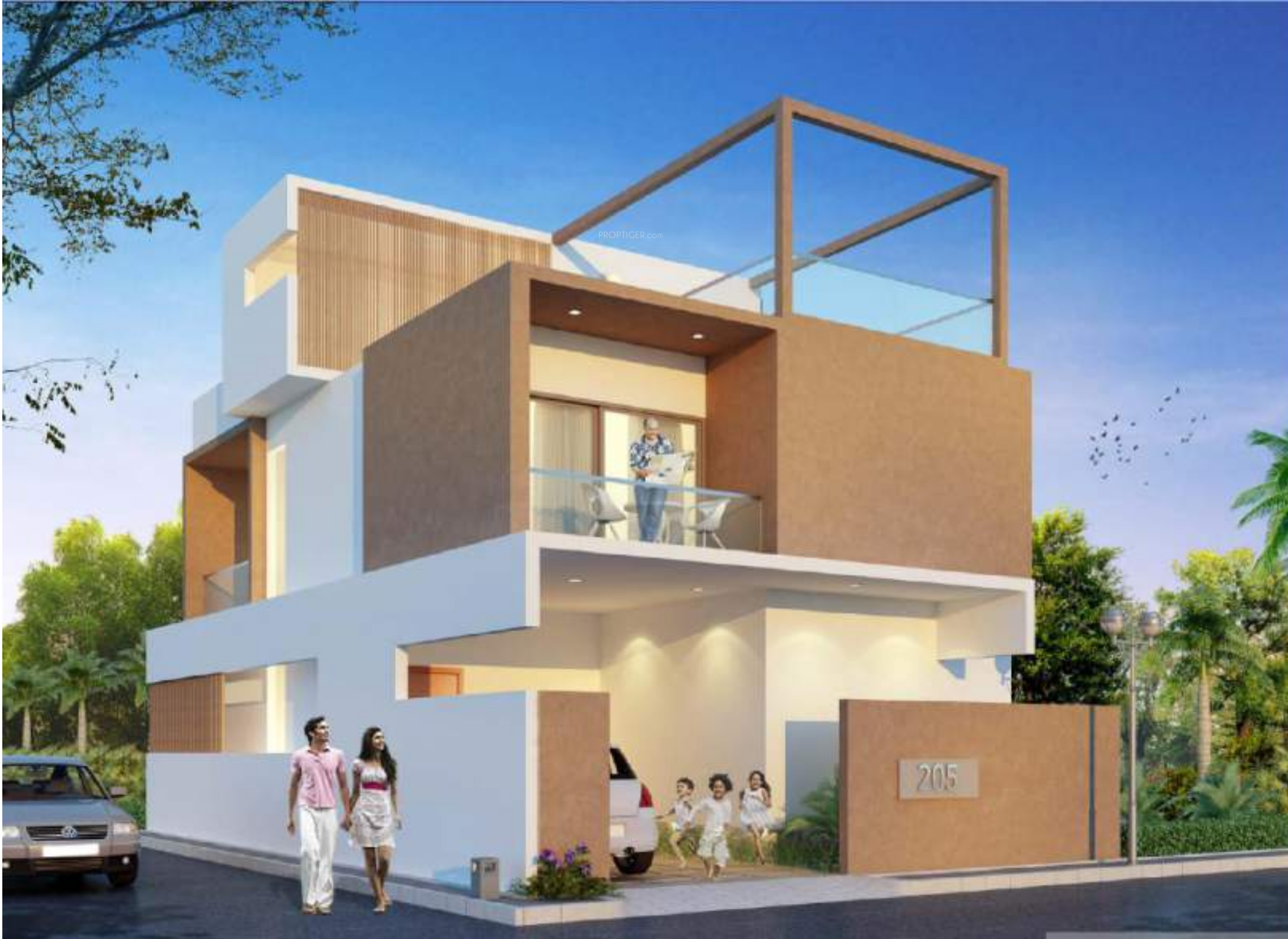 2200 sq ft 3 BHK 4T Villa for Sale in Myron Homes Integrity Homes