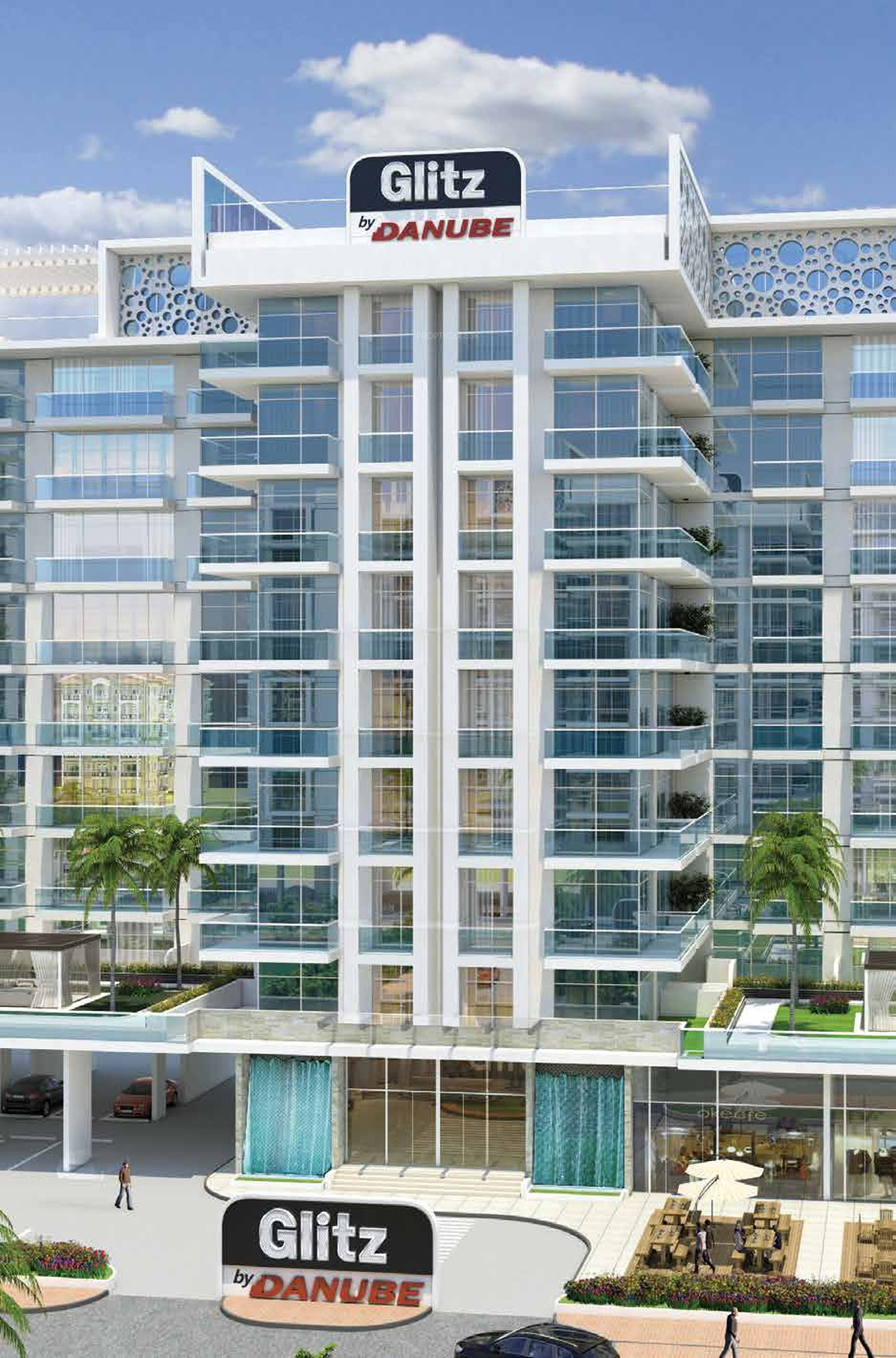 Image of Location Map of Danube Properties Glitz Al Baraha Dubai