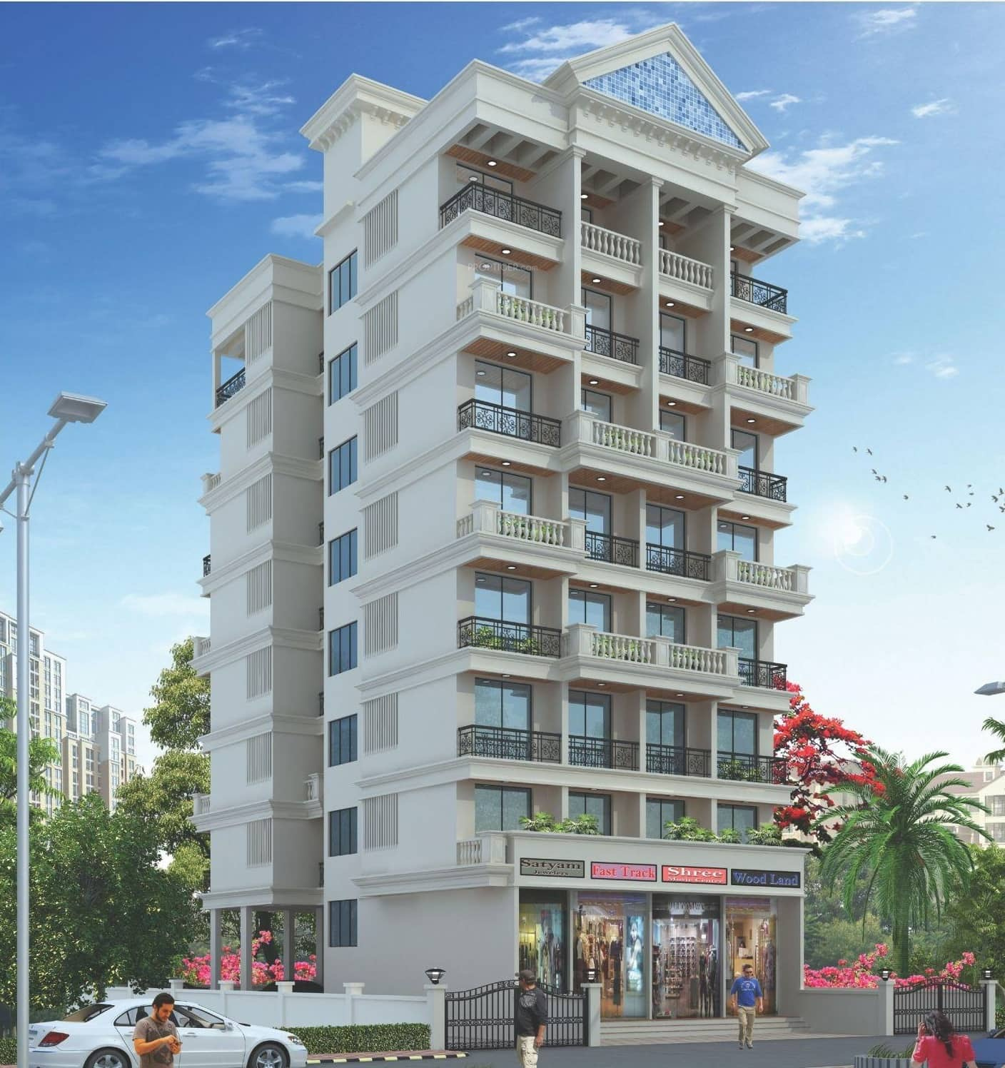 1 BHK Cluster Plan Image Omcon Real Estate Developers Mumbai Om Arch