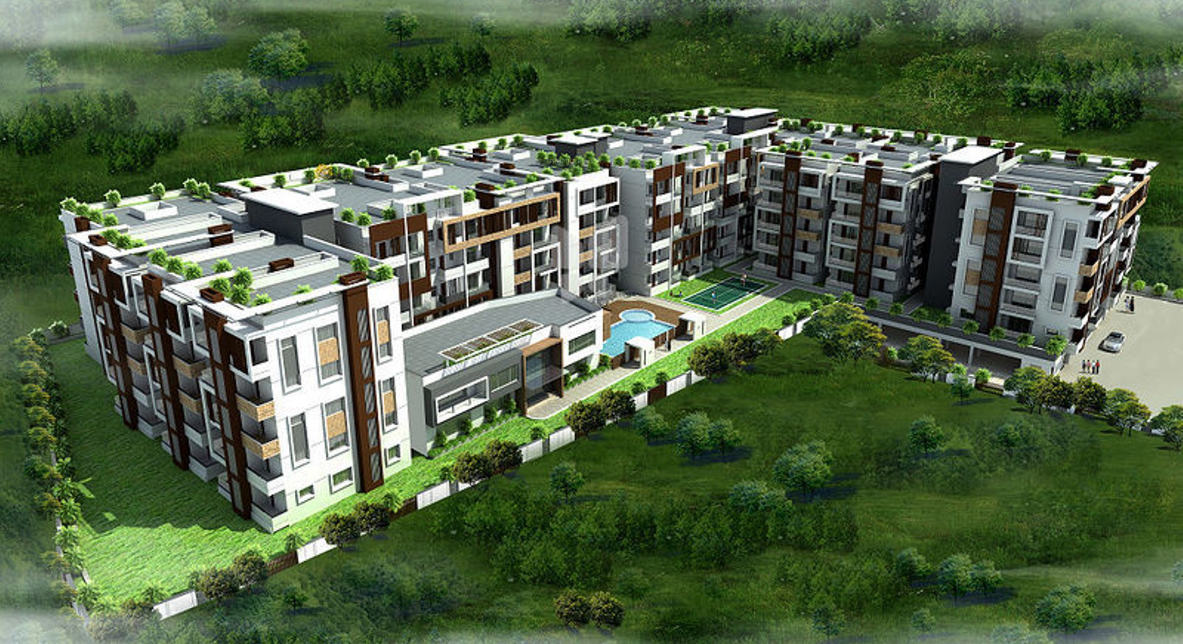 Main Elevation Image 1 of Pavani Sarovar Phase 2, Unit available at