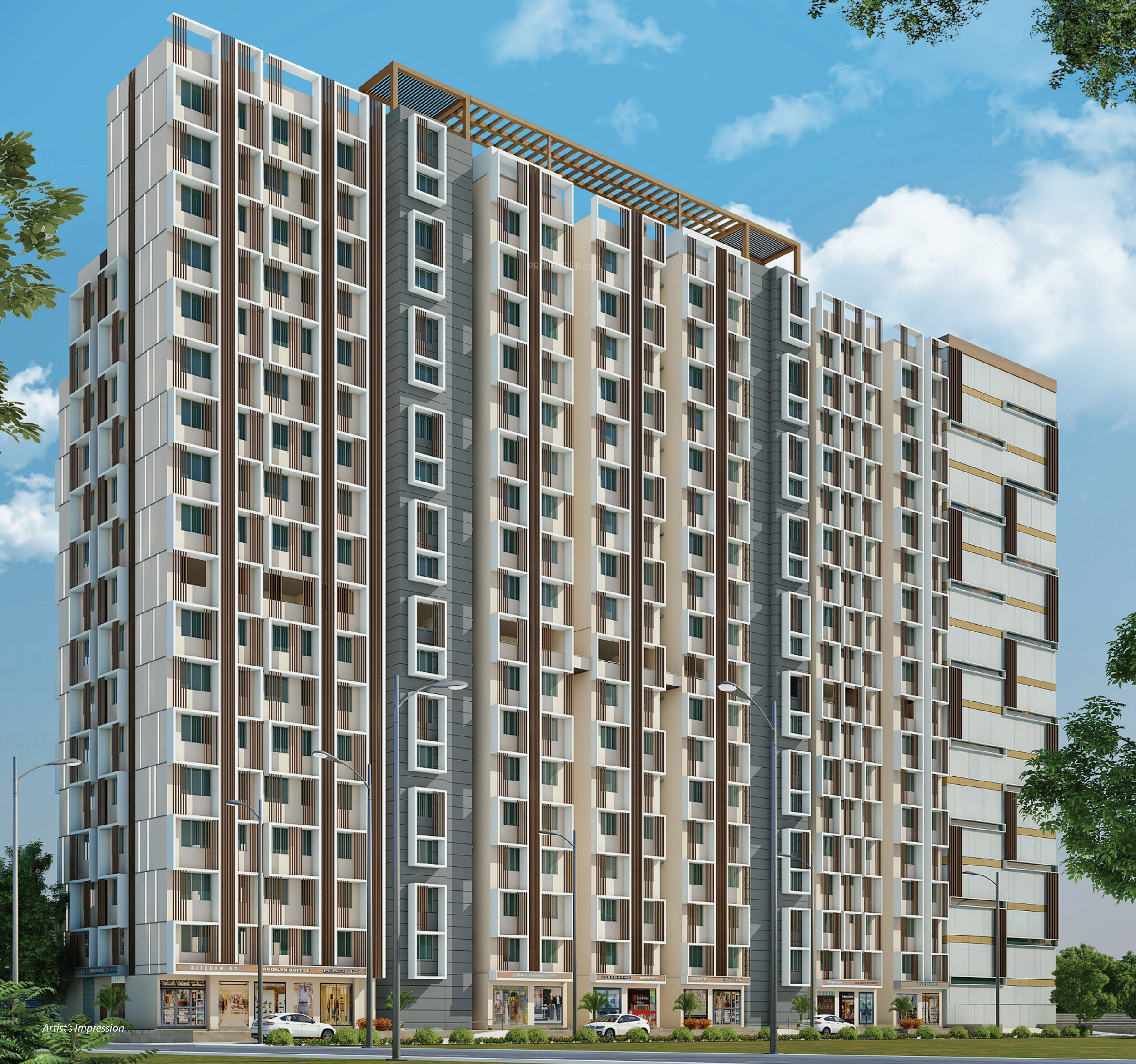 525 sq ft 3 BHK 3T Apartment for Sale in Heet Builders Harmony B Wing
