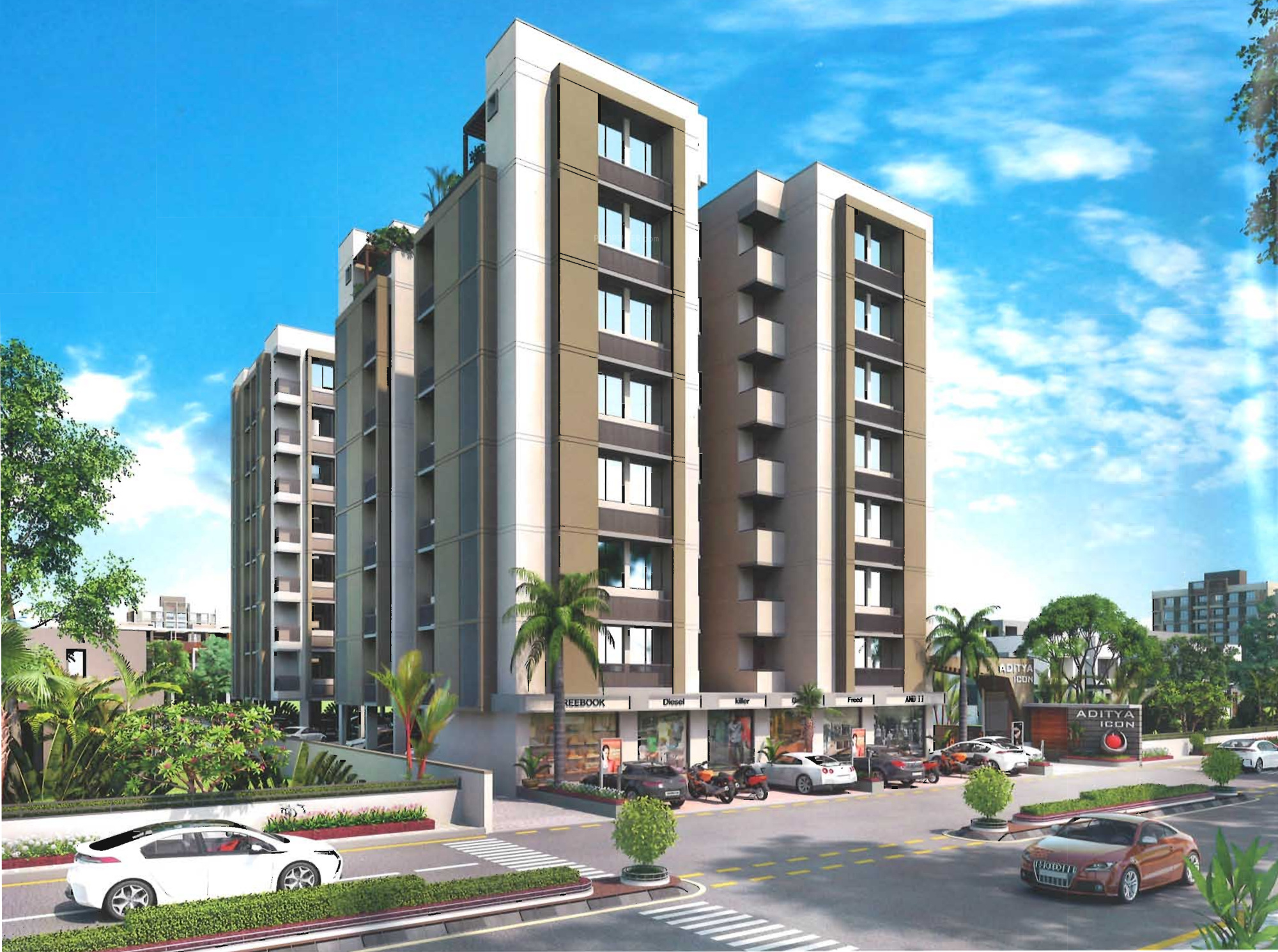 2, 3 BHK Cluster Plan Image Aditya Corporation Icon for sale at Chanakyapuri Ahmedabad