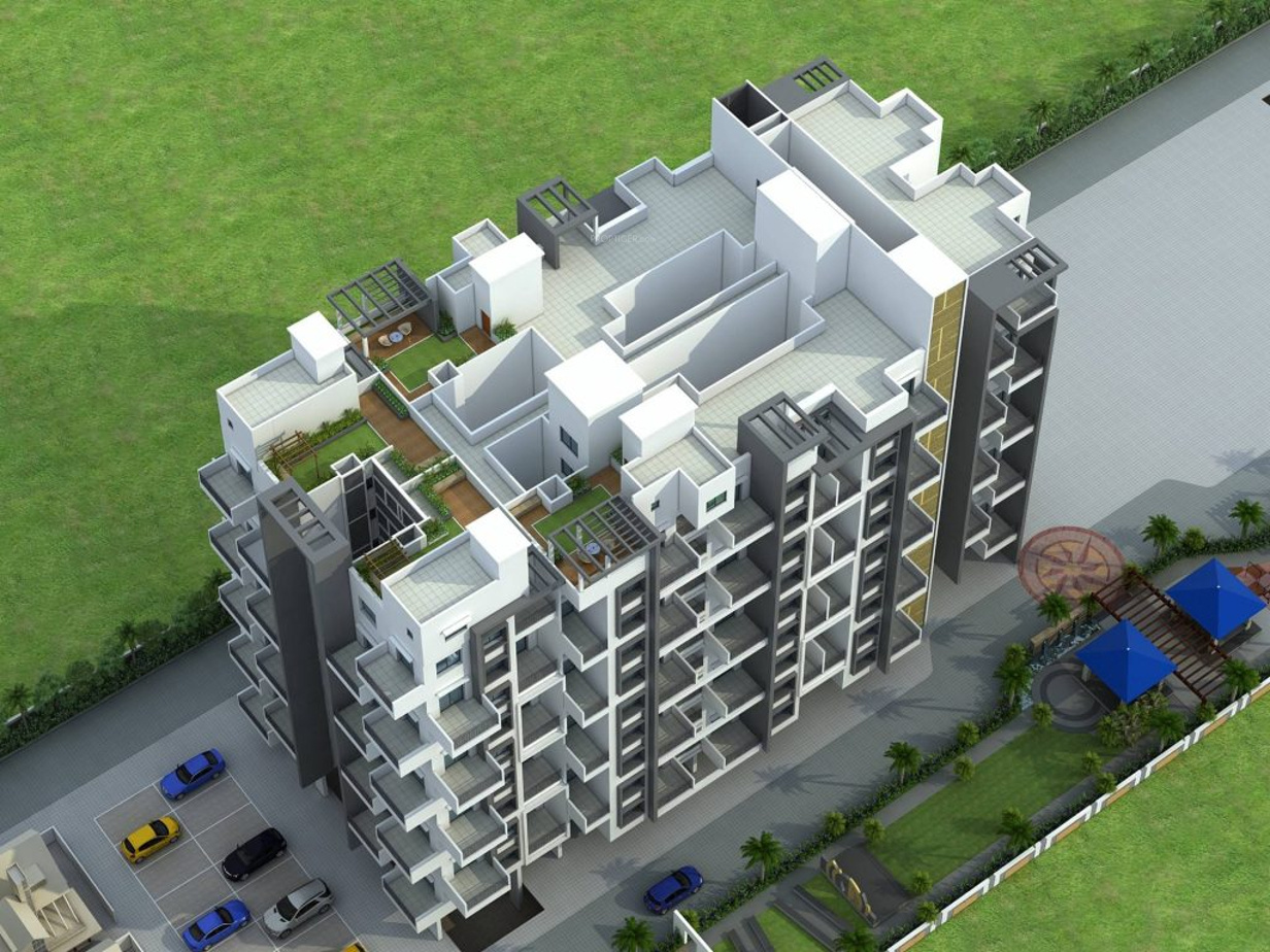 Main Elevation Image 1 of Kamalraj Group Parijat B Building, Unit