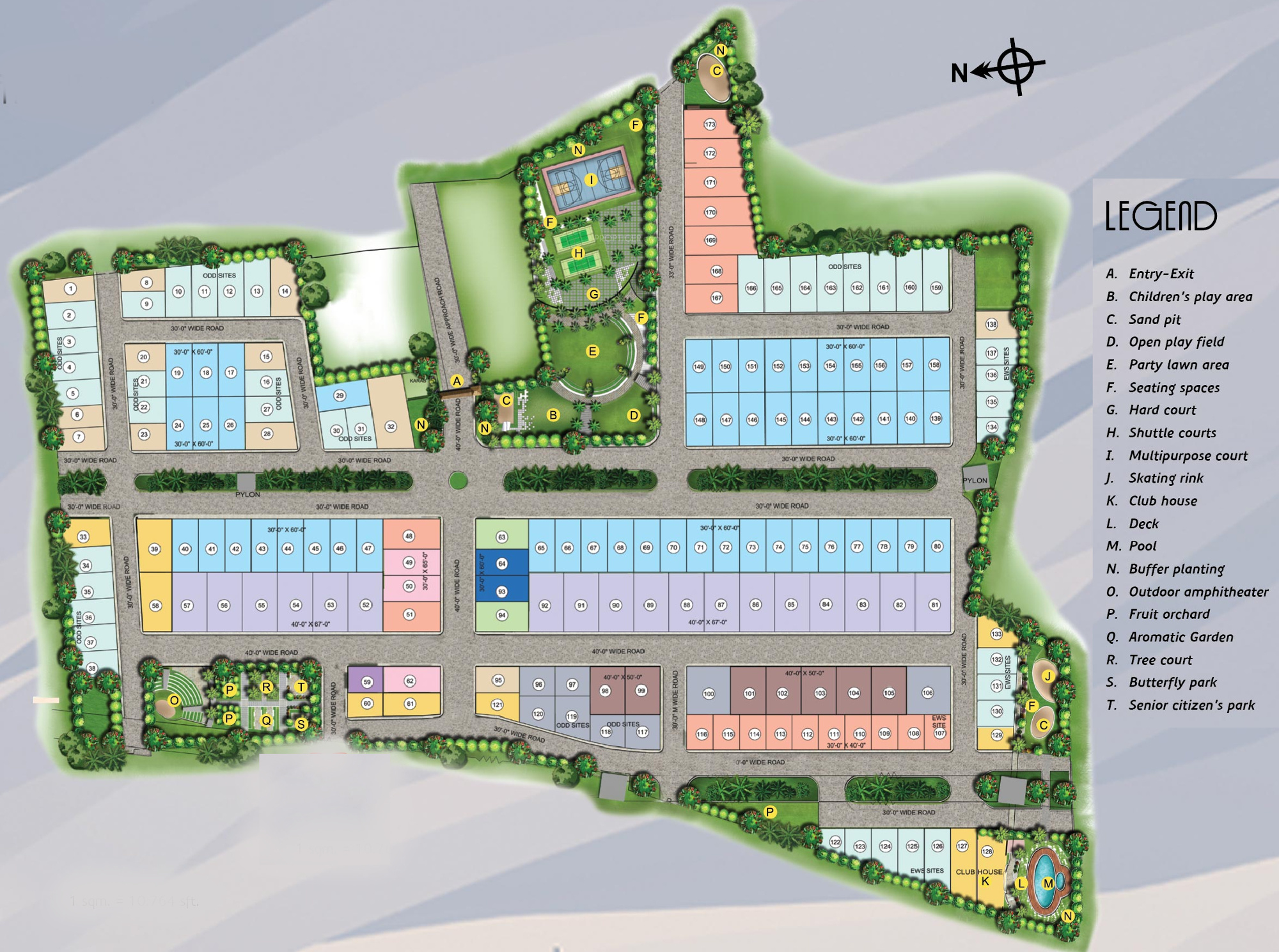 1500 sq ft 3, 4 BHK Plot for Sale in Mahaveer Group Horizon