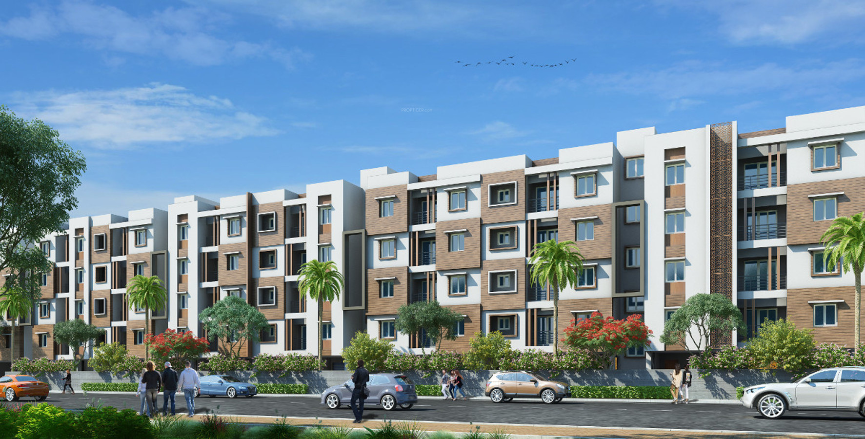 2, 3 BHK Cluster Plan Image Optima Homes Diamond for sale at Anna