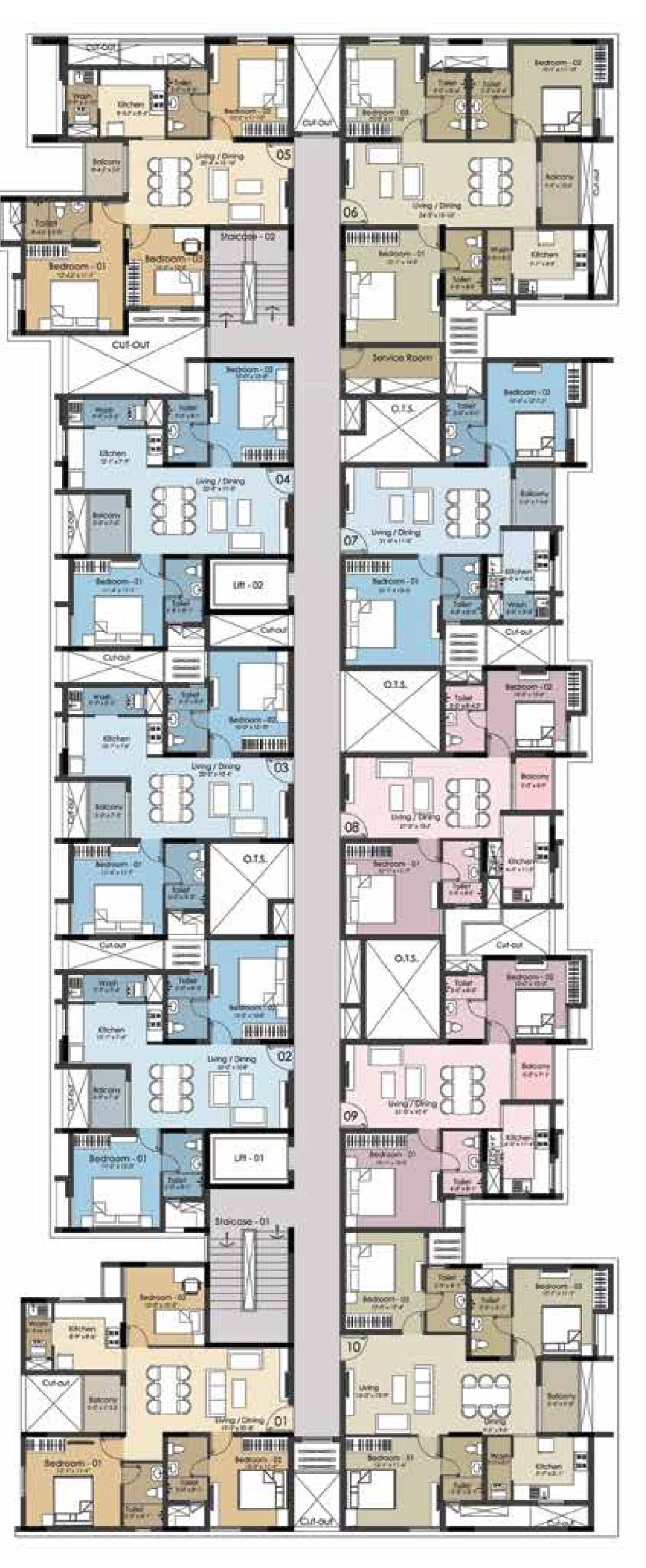 800 sq ft 3 BHK 3T Apartment for Sale in Altis Properties Ashraya Mangadu Chennai