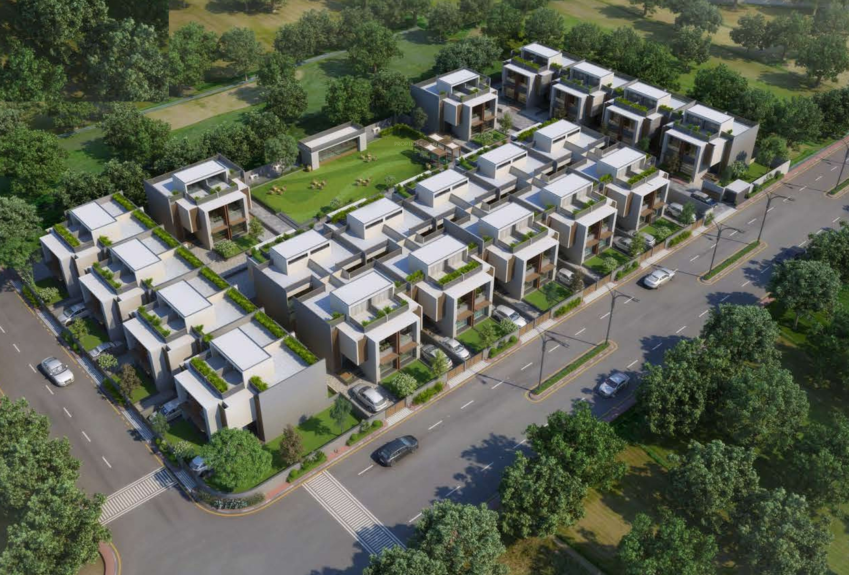 Main Elevation Image 1 of Aamod Organizer Vihaan Bungalows, Unit