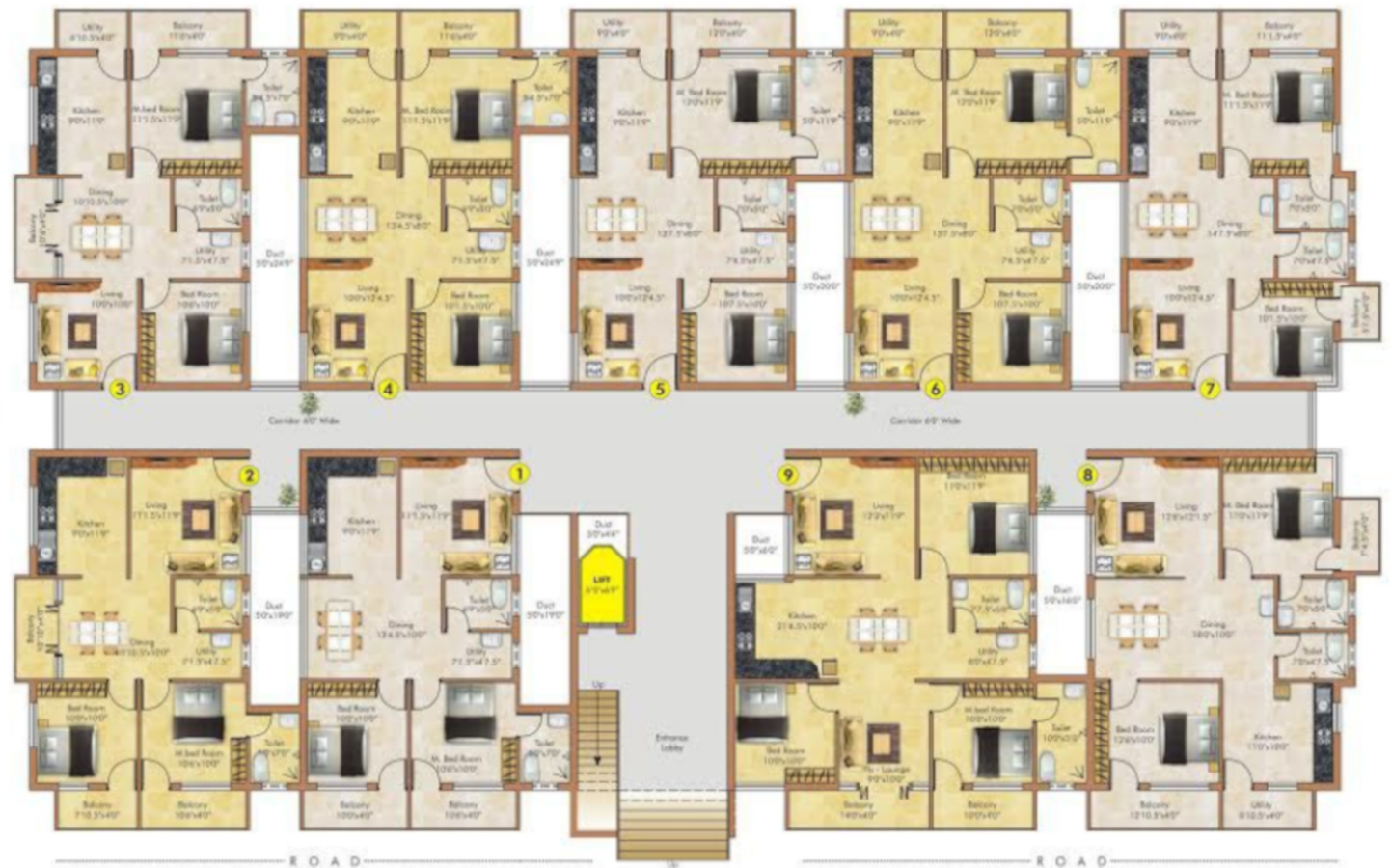 Hosmath Naveen Residency in Keshwapur, Hubli Dharwad Price, Location