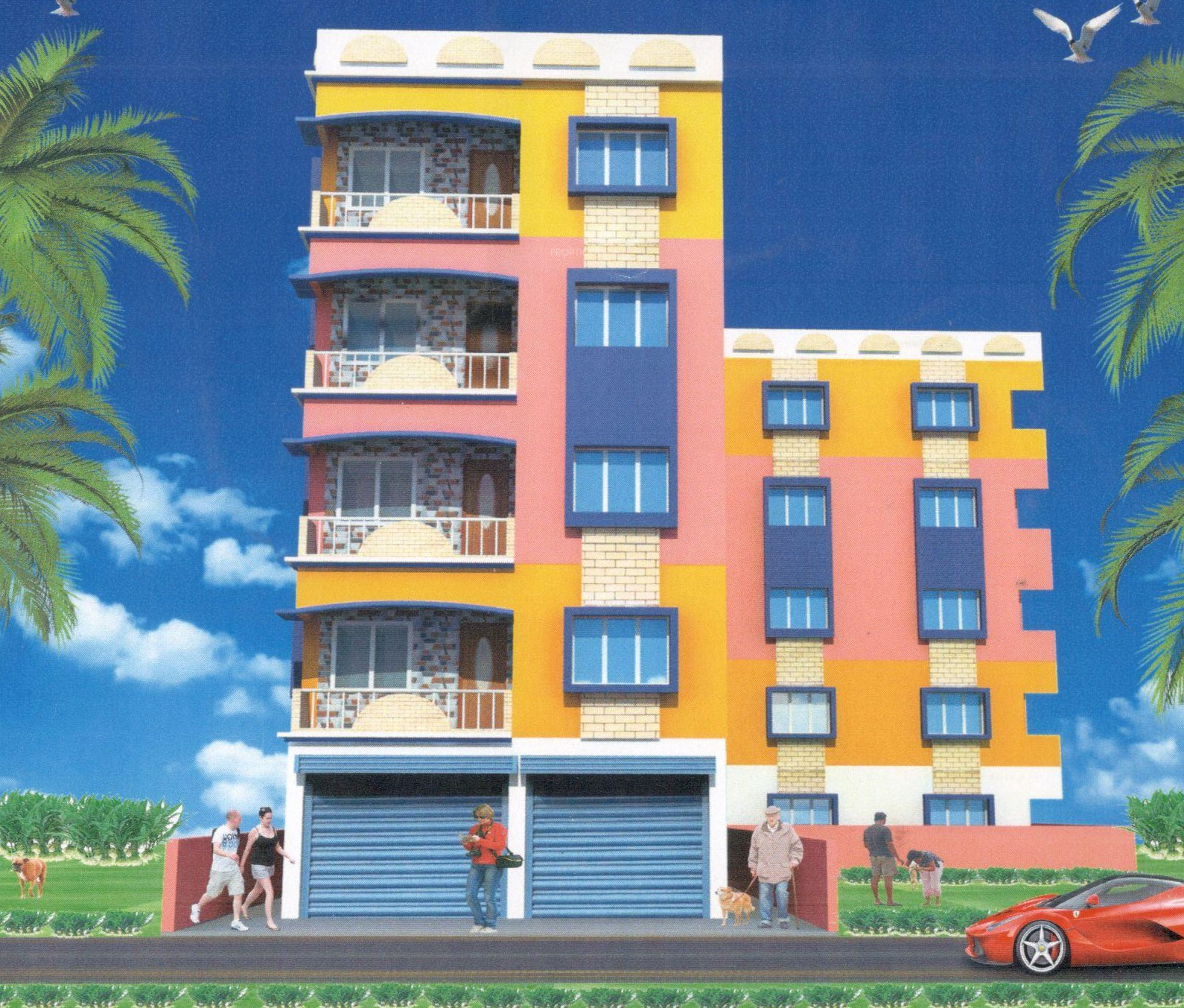 Main Elevation Image 2 of M A H Reality Jai Ganesh Apartment 2, Unit