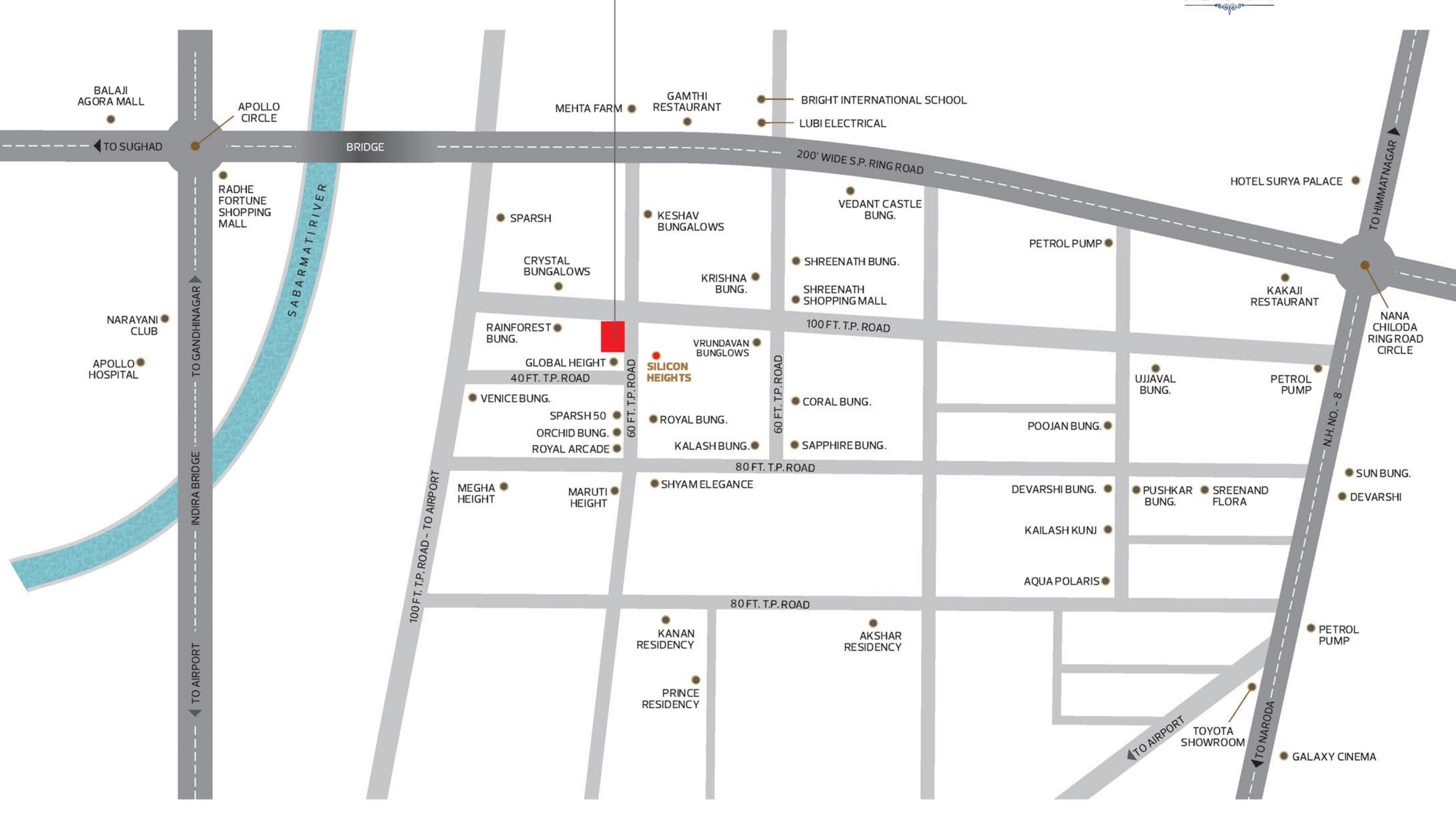Anand Shivalik Heights in Nana Chiloda, Ahmedabad Price, Location Map