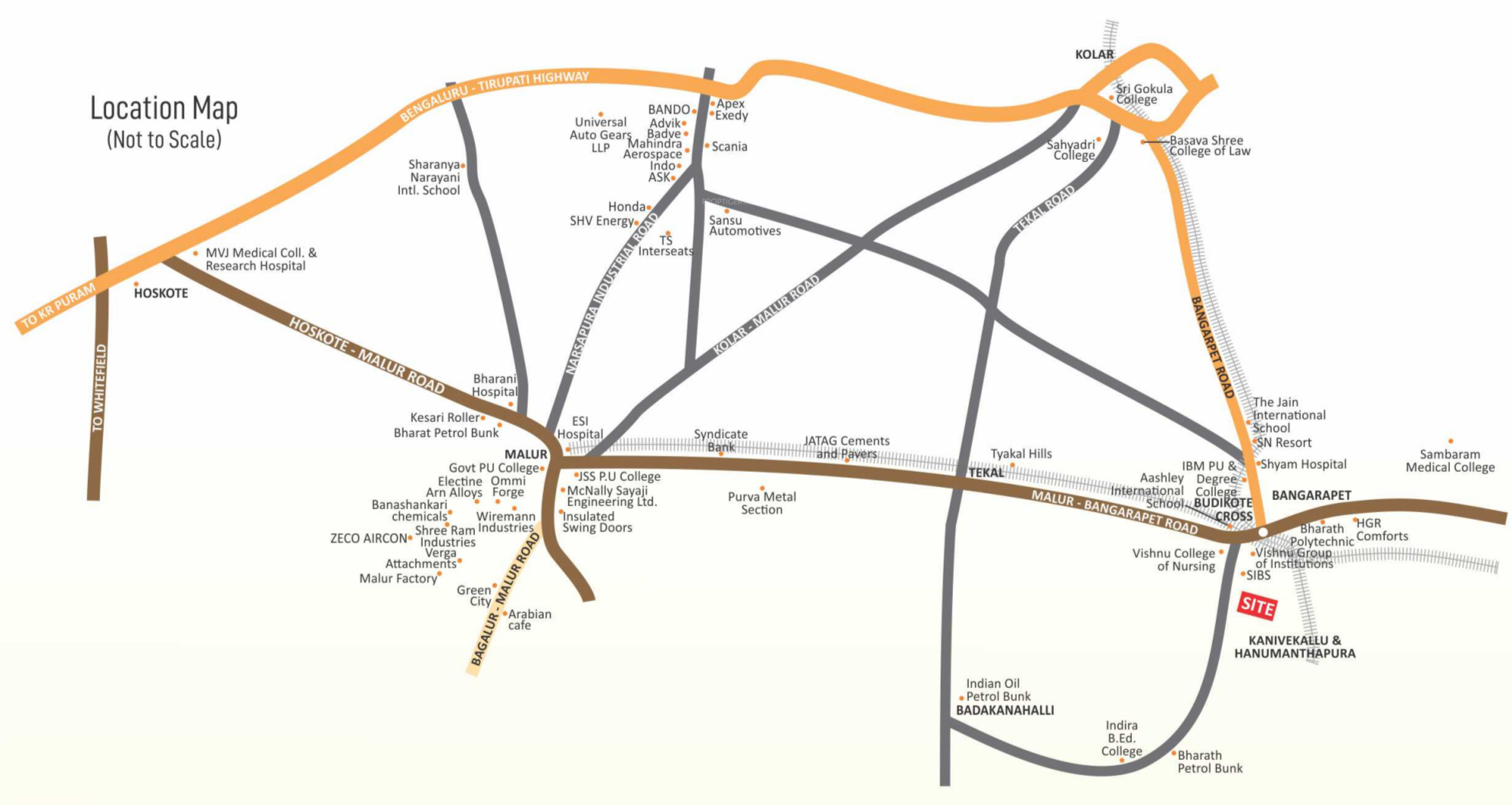 V R Golden Enclave in Kanivekallu, Bangalore Price, Location Map