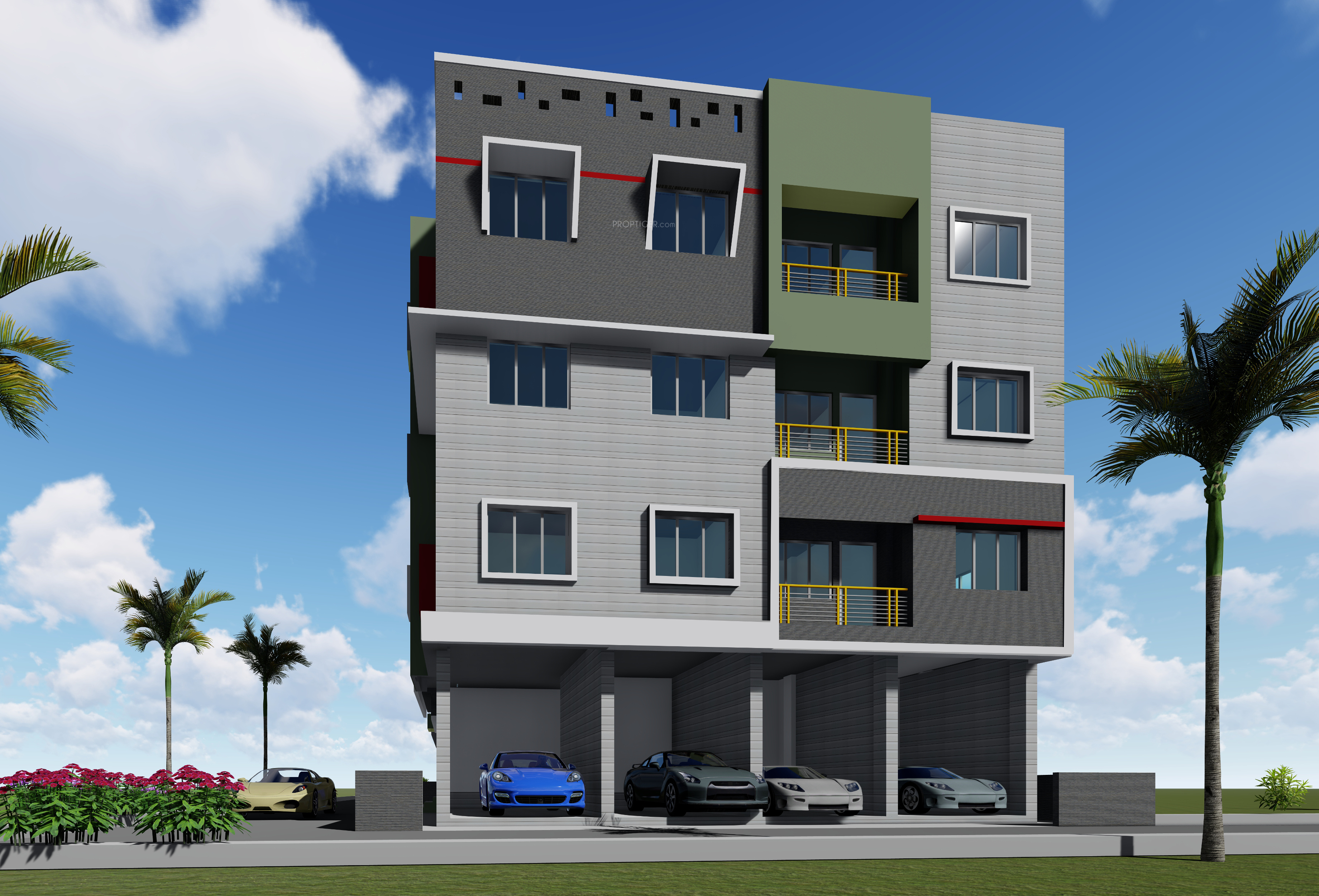 Main Elevation Image 2 of Concept Enterprise Atindra Apartment, Unit