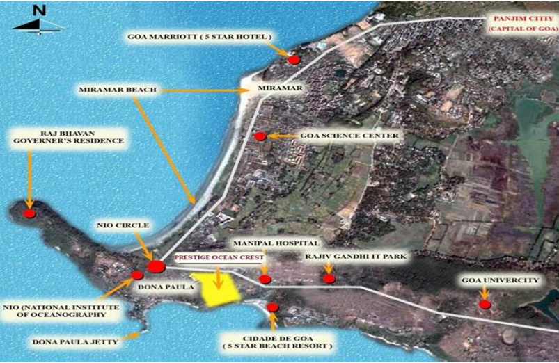 Prestige Ocean Crest in Taleigao, Goa Price, Location Map, Floor Plan