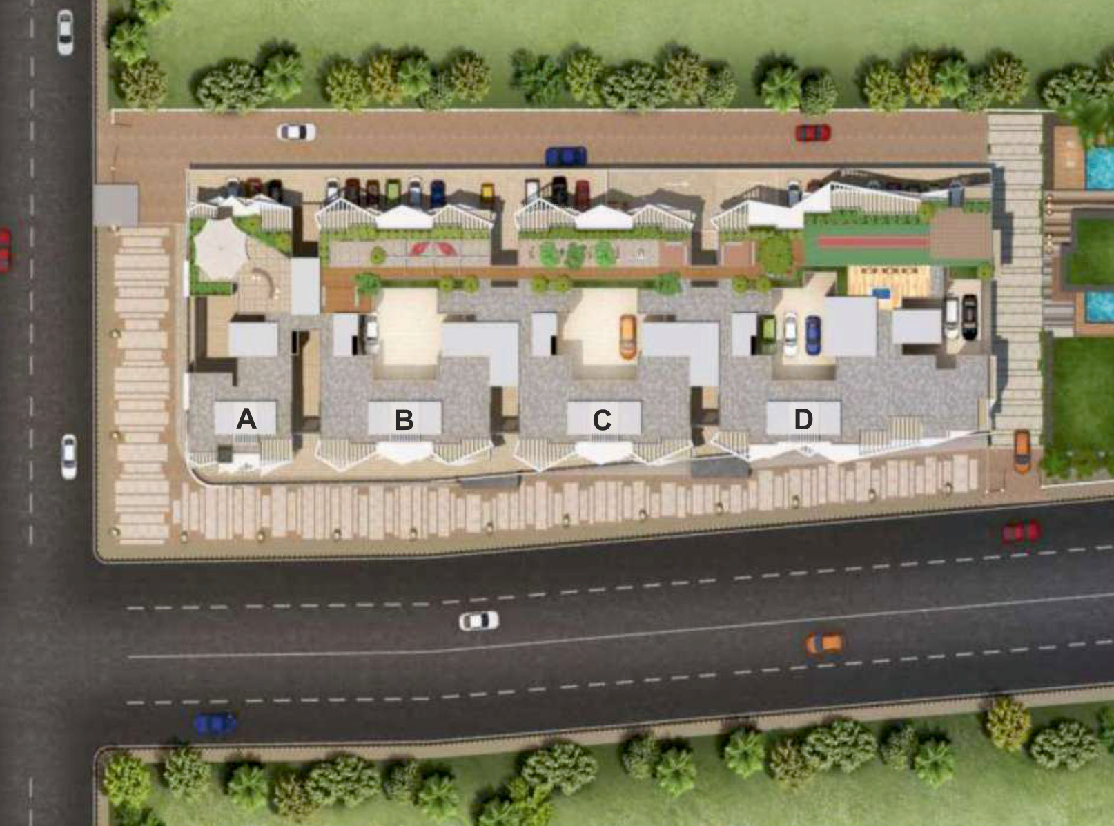 915 sq ft 3 BHK 3T Apartment for Sale in Knight West Realty Espacio C D