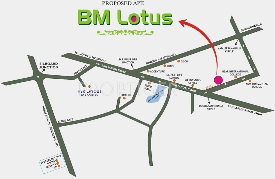 BM BM Lotus in Sarjapur Road Wipro To Railway Crossing, Bangalore