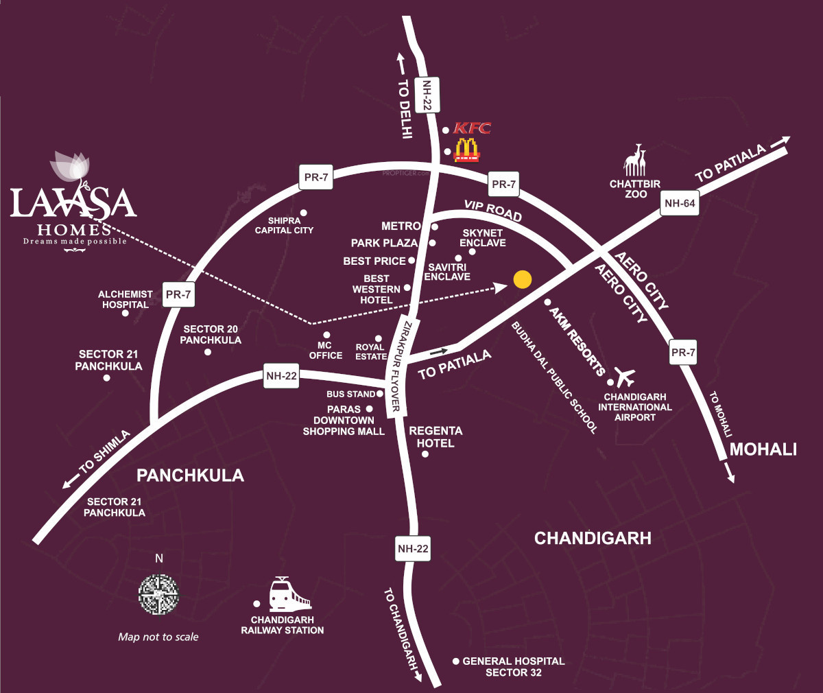 Lavasa Homes in Lohgarh, Zirakpur Price, Location Map, Floor Plan