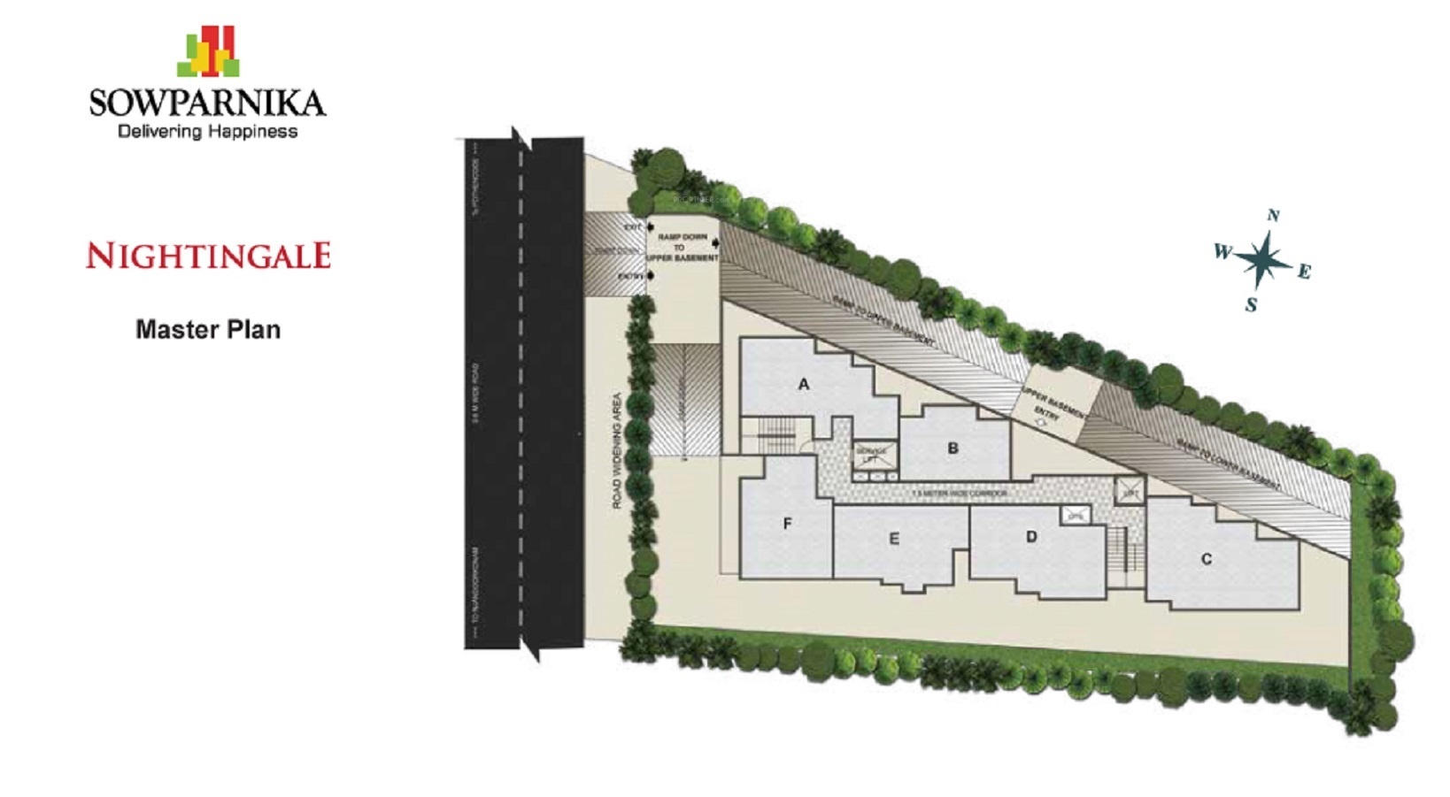 841 sq ft 2 BHK 2T Apartment for Sale in Sowparnika Projects