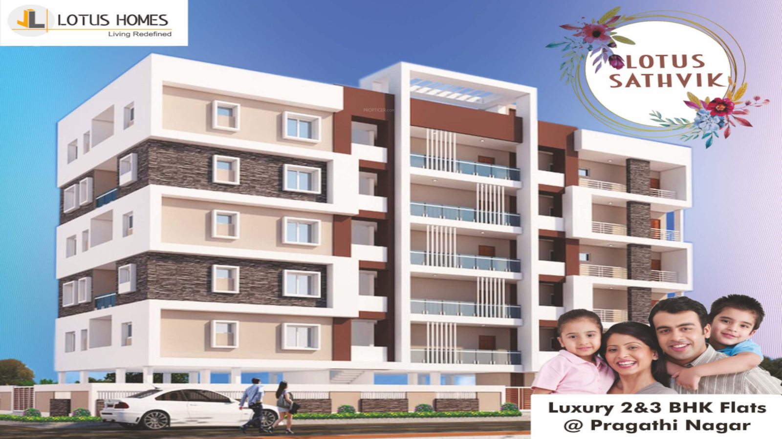 1100 sq ft 2 BHK 2T Apartment for Sale in Lotus Homes Sathvik Pragathi