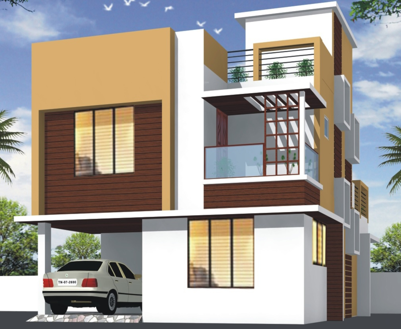 1600 sq ft 3 BHK 3T Villa for Sale in Navaneetha Muthu Nagar Srirangam