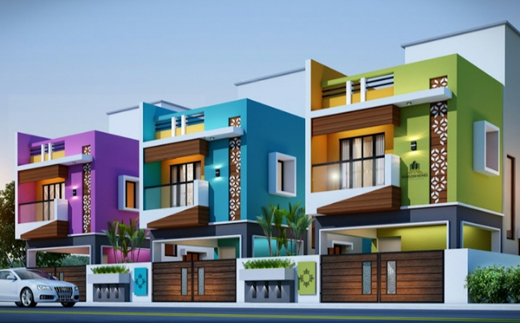 1565 sq ft 3 BHK 3T Villa for Sale in SS Real Homes Rainbow Villa