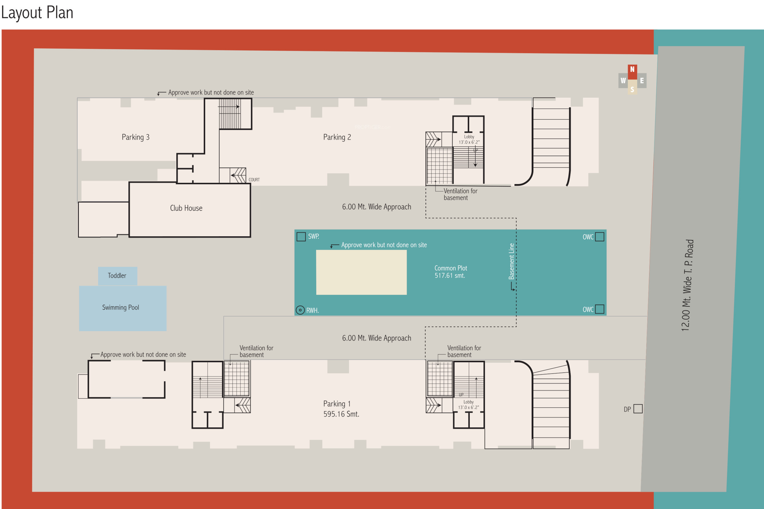 1275 sq ft 3 BHK 3T Apartment for Sale in Artham Infra Eminence Bhayli