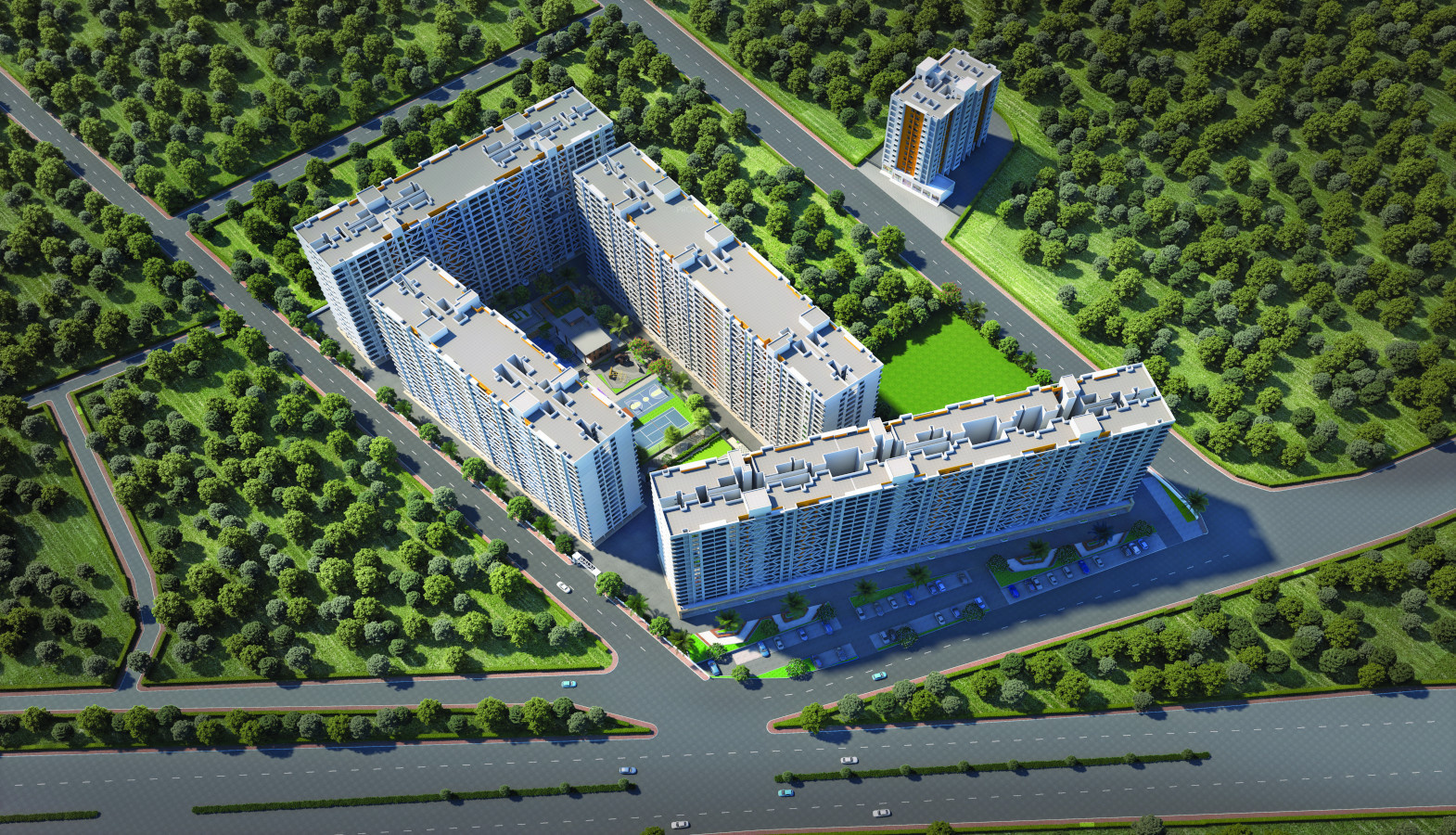 496 sq ft 2 BHK 2T Apartment for Sale in Unique Spaces K Town Ravet Pune