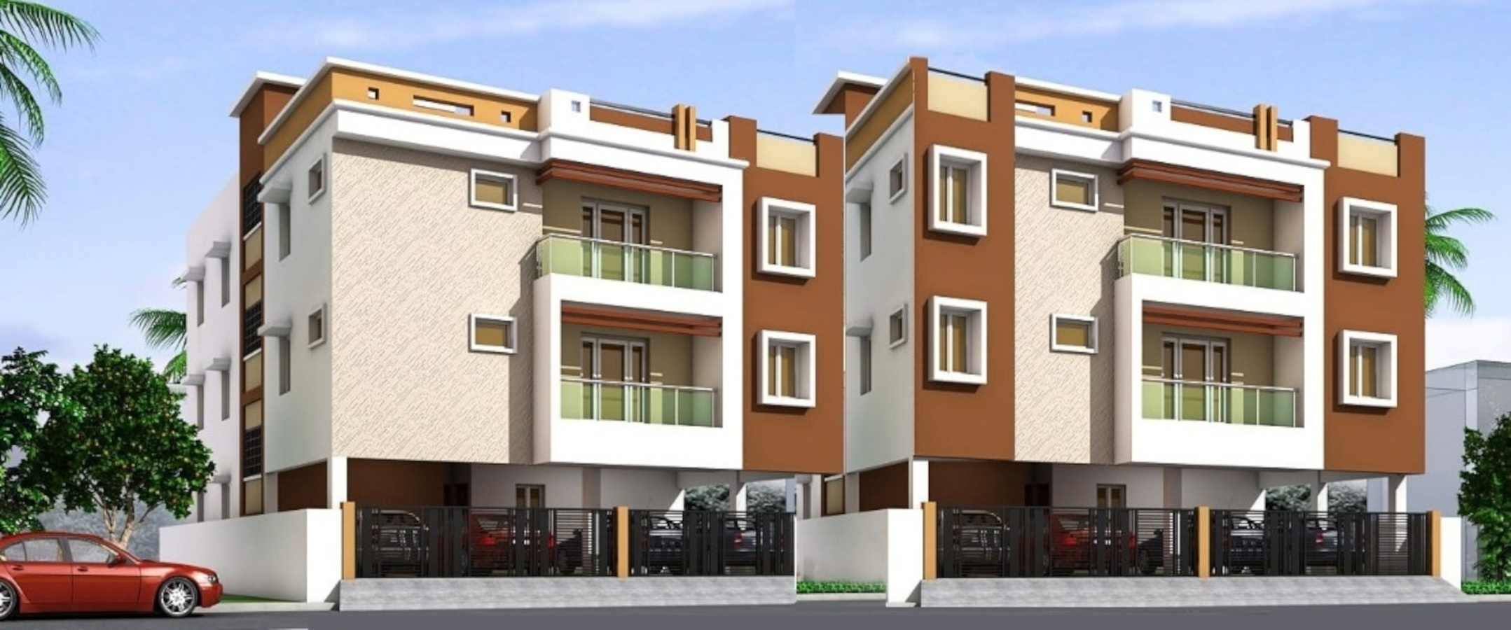 978 sq ft 2 BHK 2T Apartment for Sale in MR Builder Chennai Four square