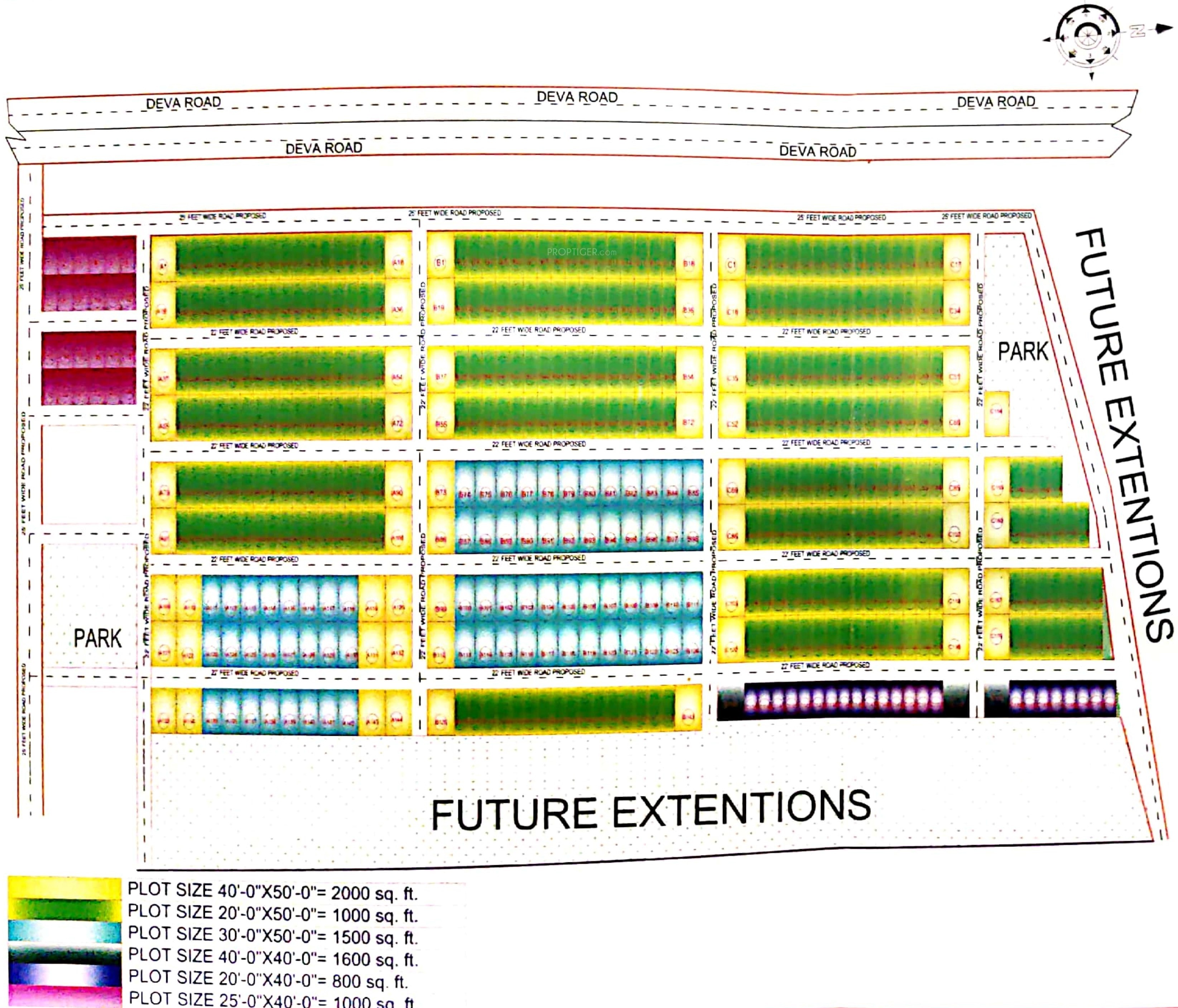 1000 sq ft Plot for Sale in Rudransh Infra Lucknow Enclave Matiyari Lucknow
