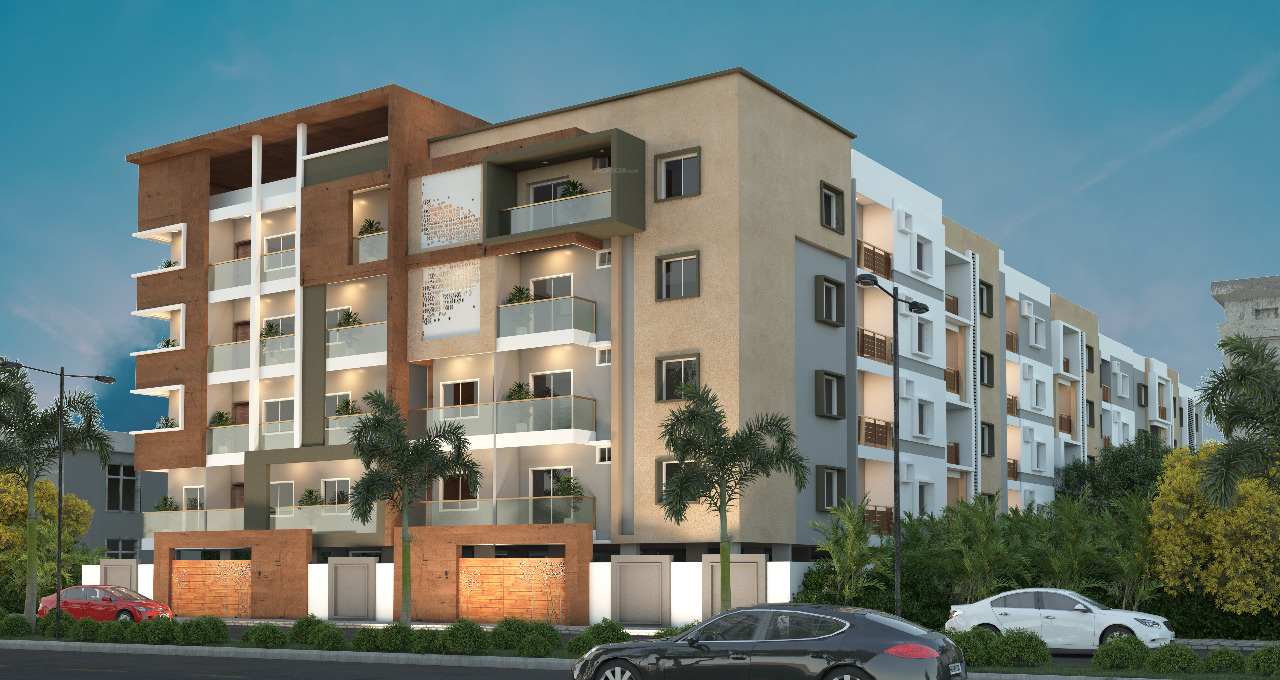 1080 sq ft 3 BHK 3T Apartment for Sale in Shree Nandana Builders Elite