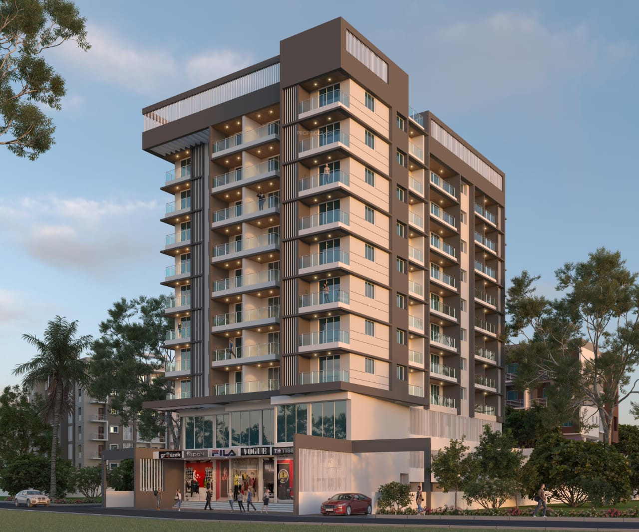 1095 sq ft 3 BHK 3T Apartment for Sale in Poorva Developers Pune Lake