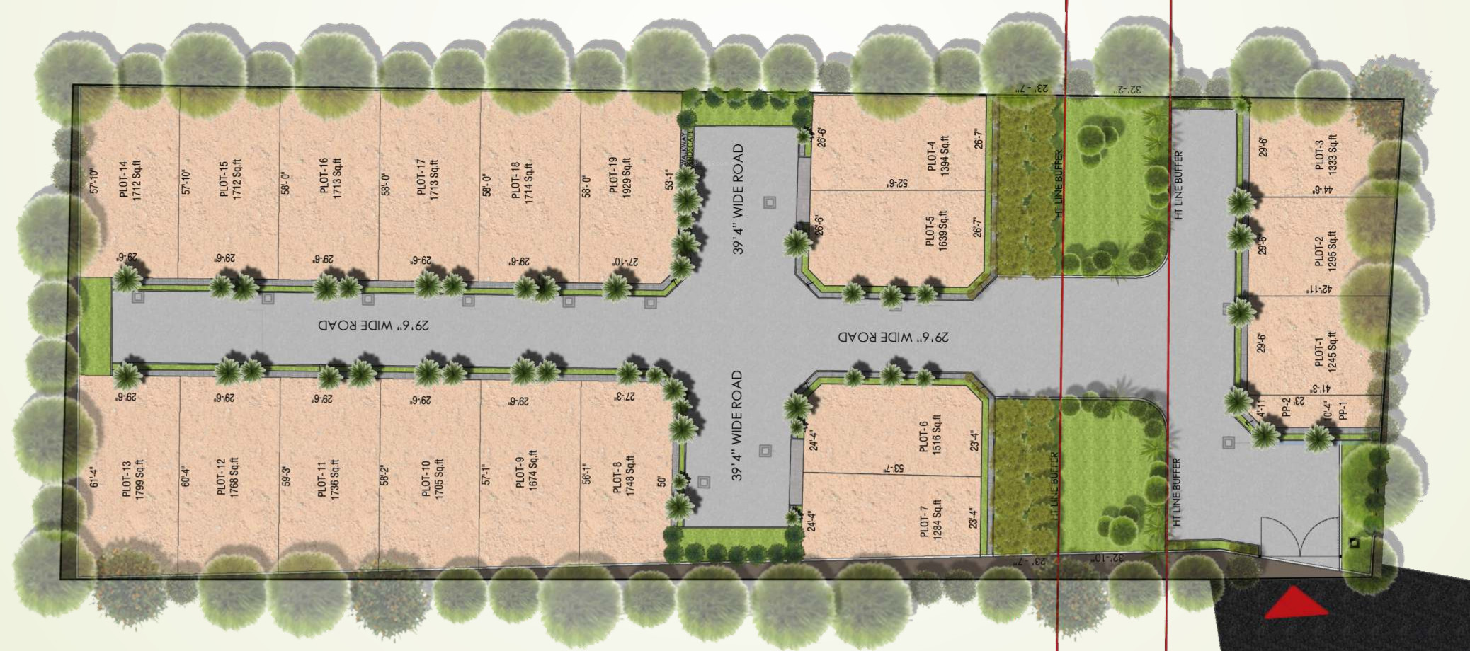 1748 sq ft Plot for Sale in Radiance Realty Developers