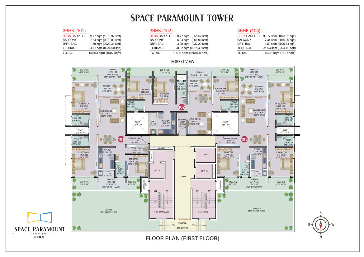 Space Paramount Tower in NIBM Annex Mohammadwadi, Pune Price