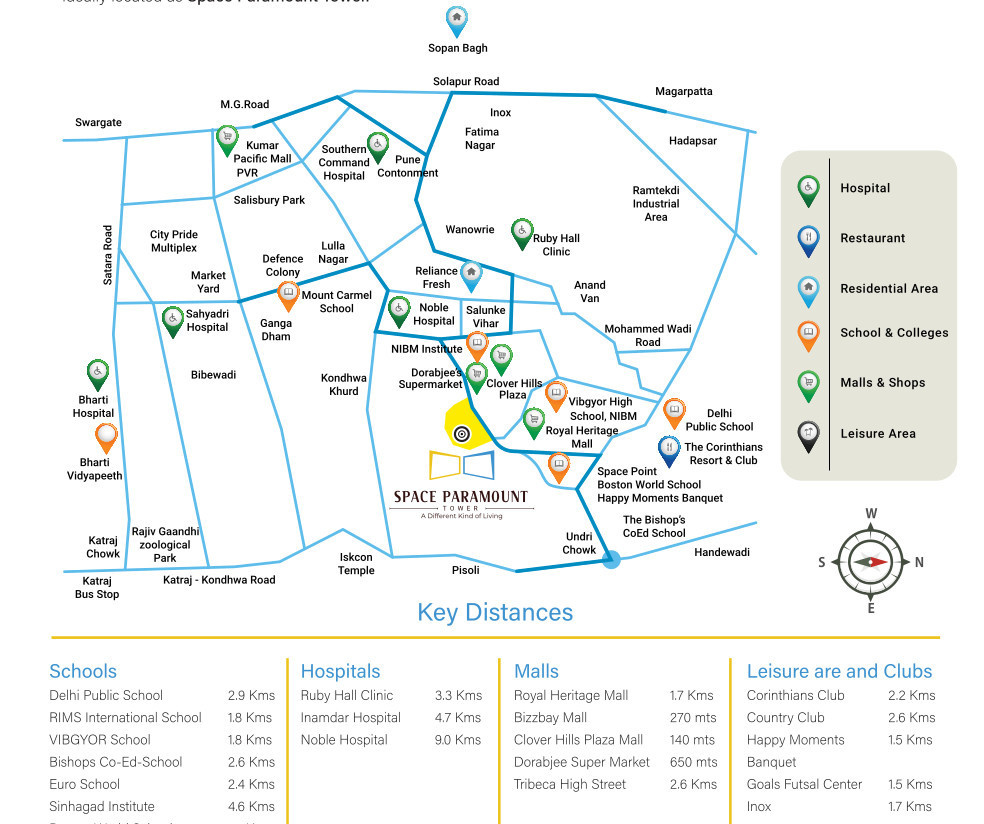 Space Paramount Tower in NIBM Annex Mohammadwadi, Pune Price