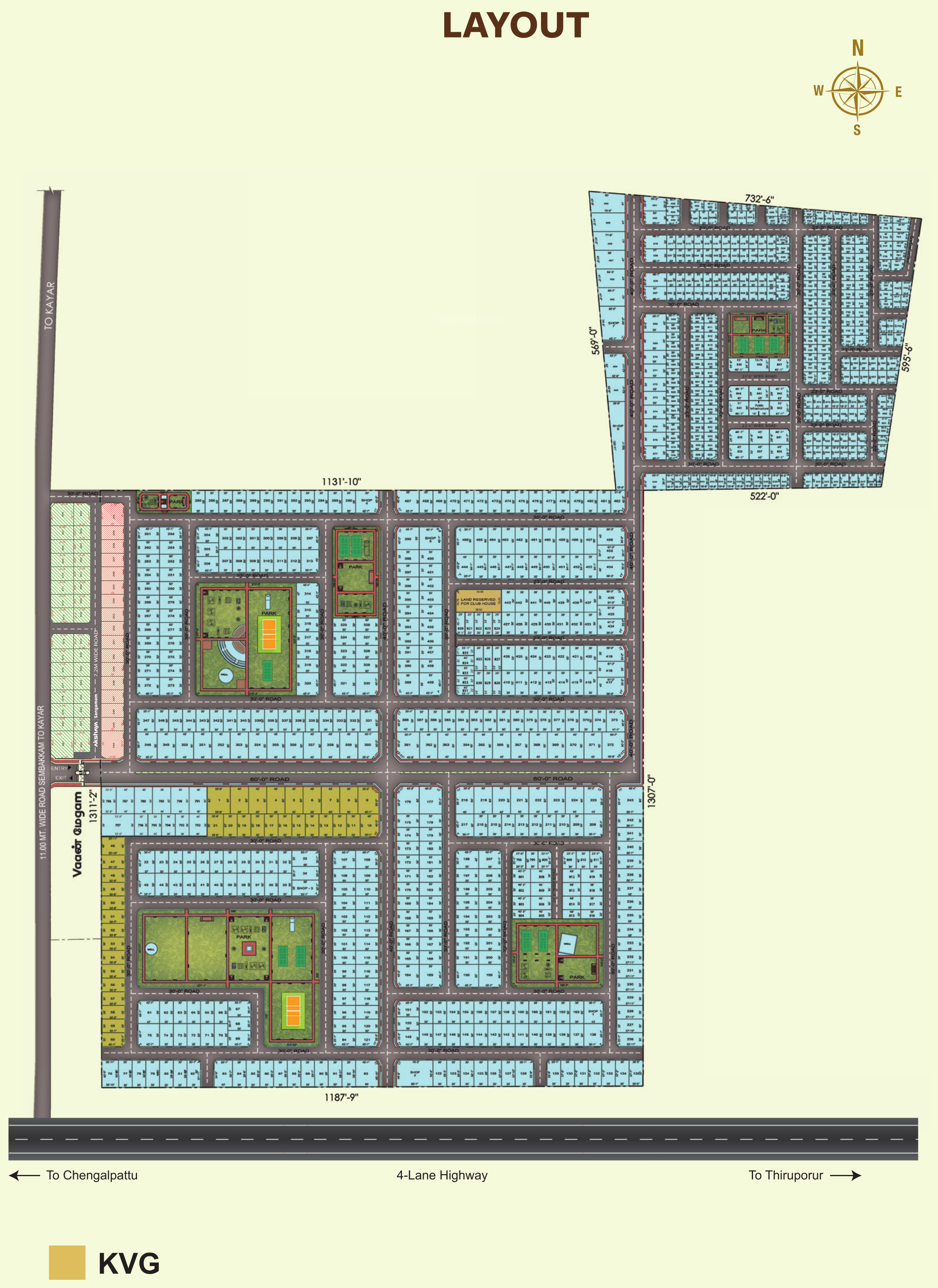 2500 sq ft Plot for Sale in Akshaya Pvt Earth Sembakkam Chennai