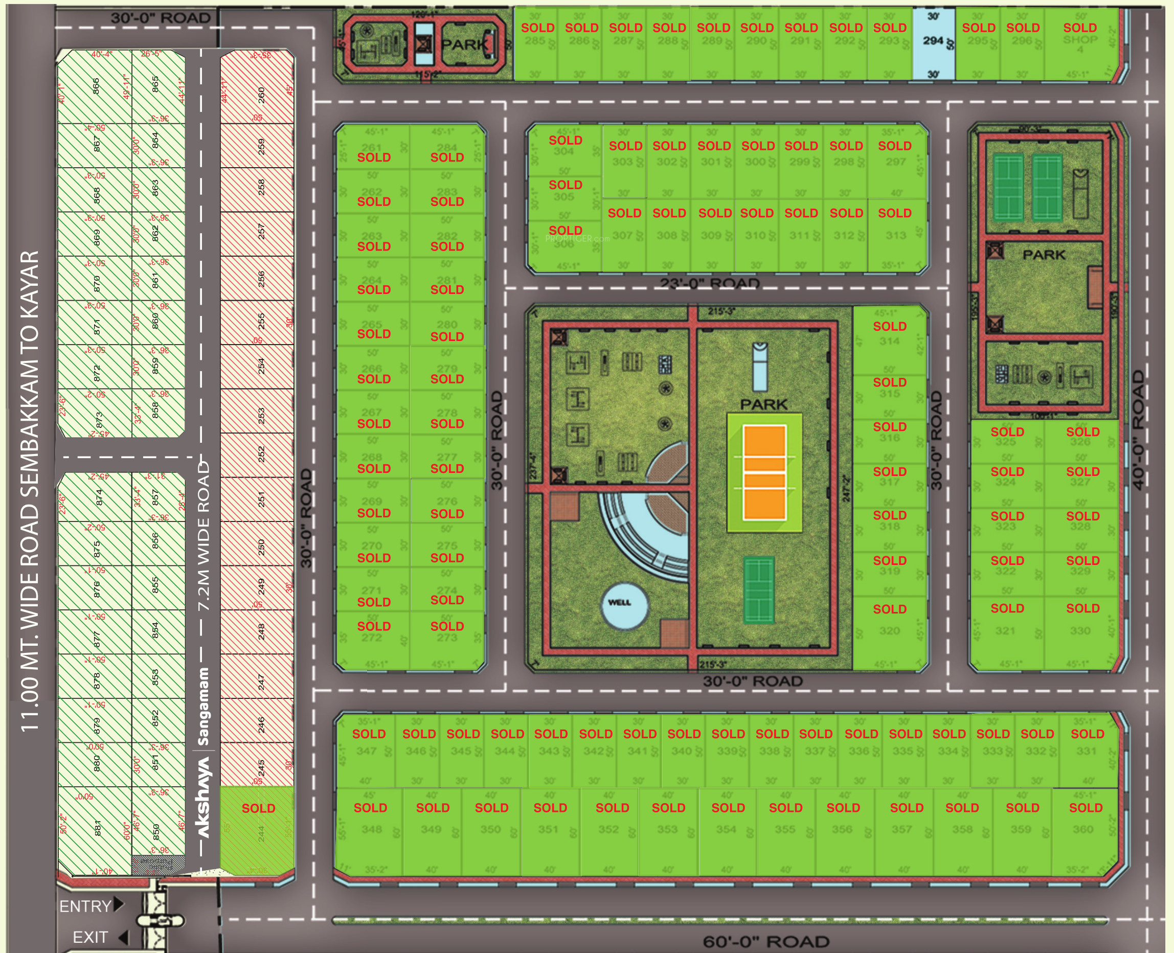 2500 sq ft Plot for Sale in Akshaya Pvt Earth Sembakkam Chennai