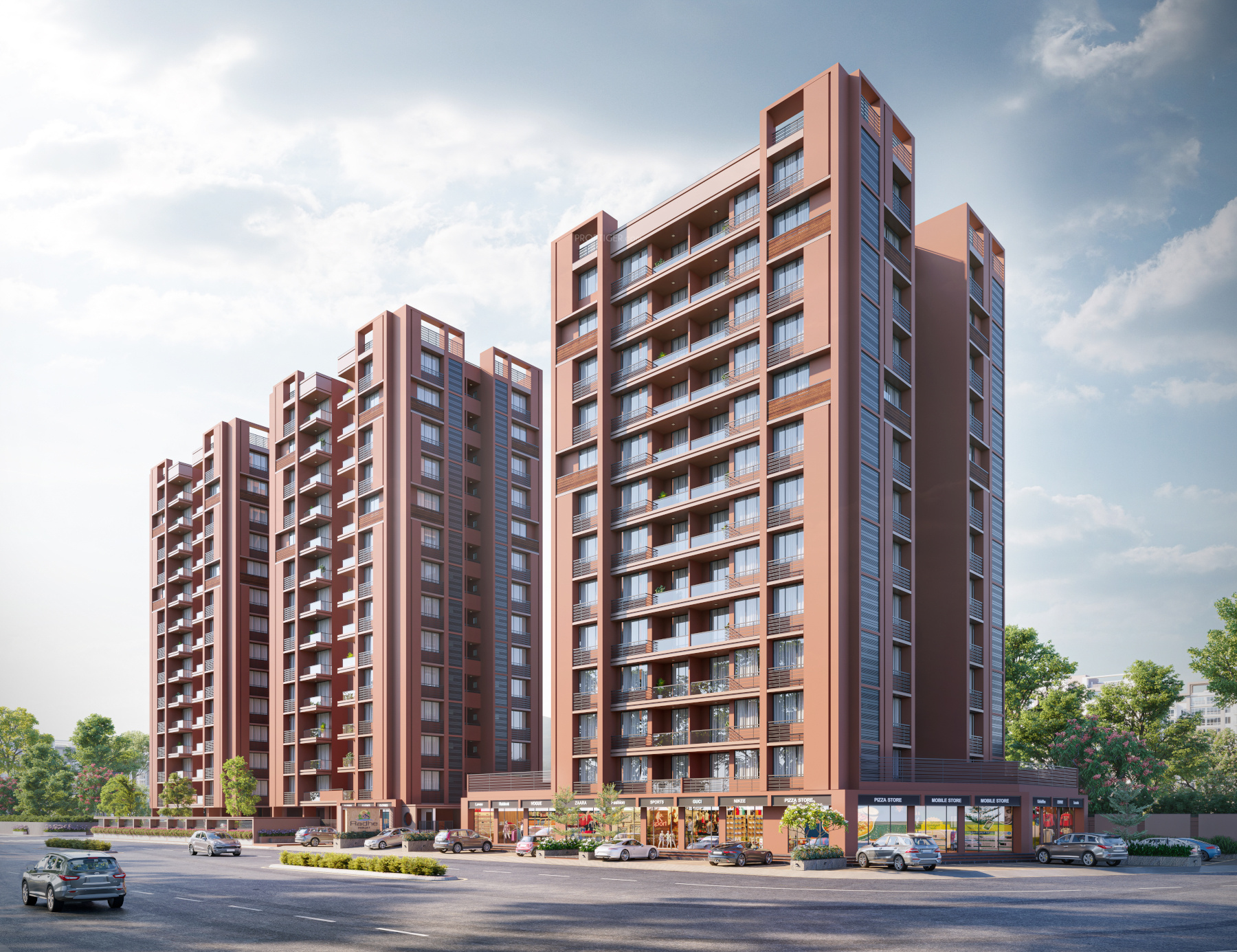 848 sq ft 3 BHK 3T Apartment for Sale in Vastu Nirman Buildcon Radhe Parijat New Maninagar Ahmedabad