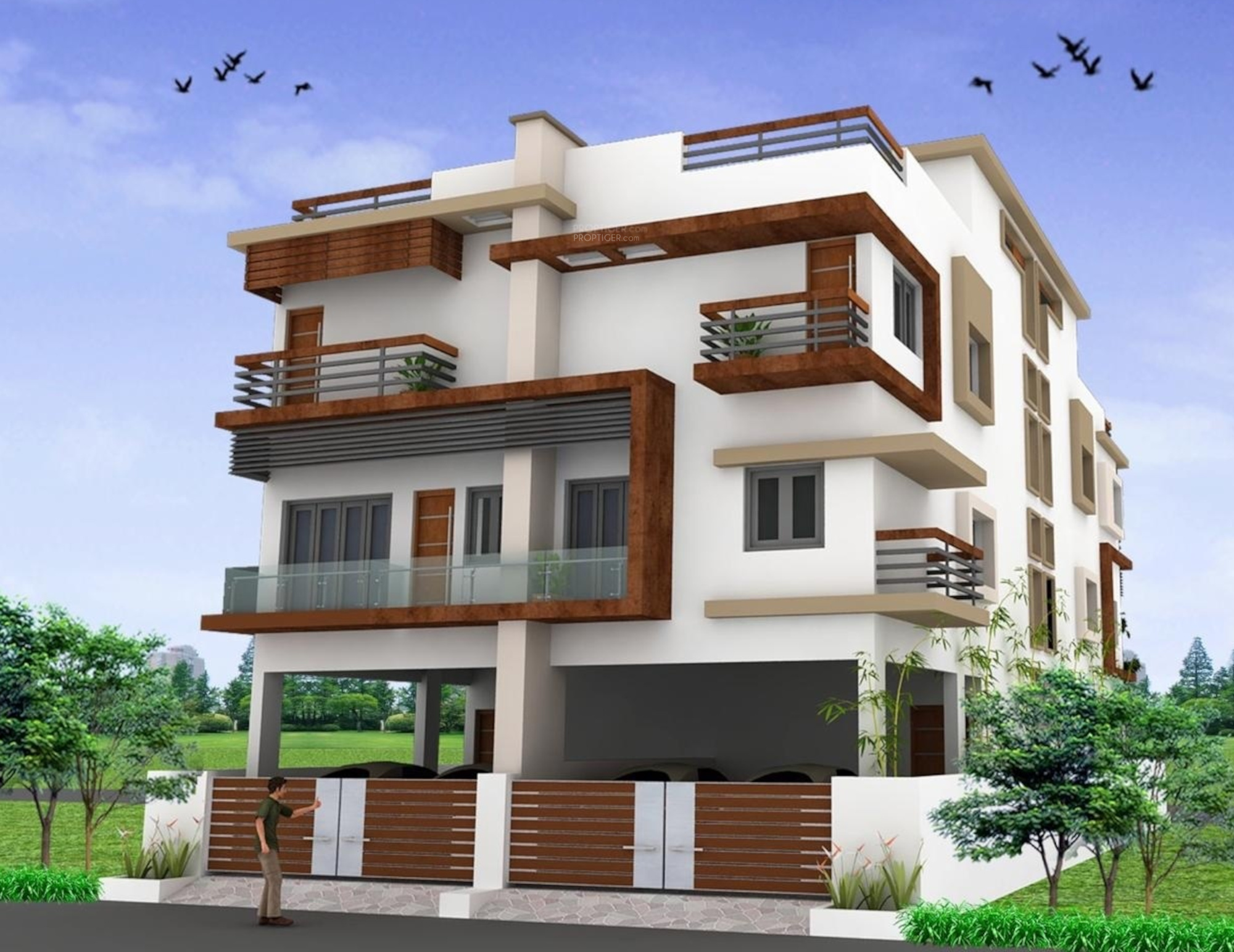 1908 sq ft 3 BHK 3T Villa for Sale in MS Builders Clover Ville