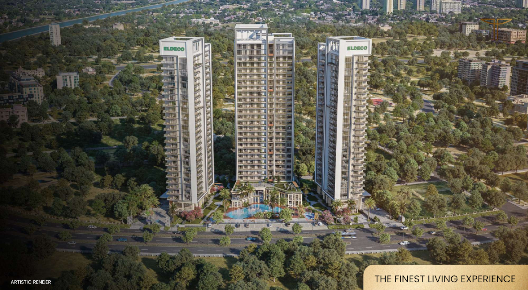 Eldeco Trinity in Gomti Nagar Extension, Lucknow Price, Location Map