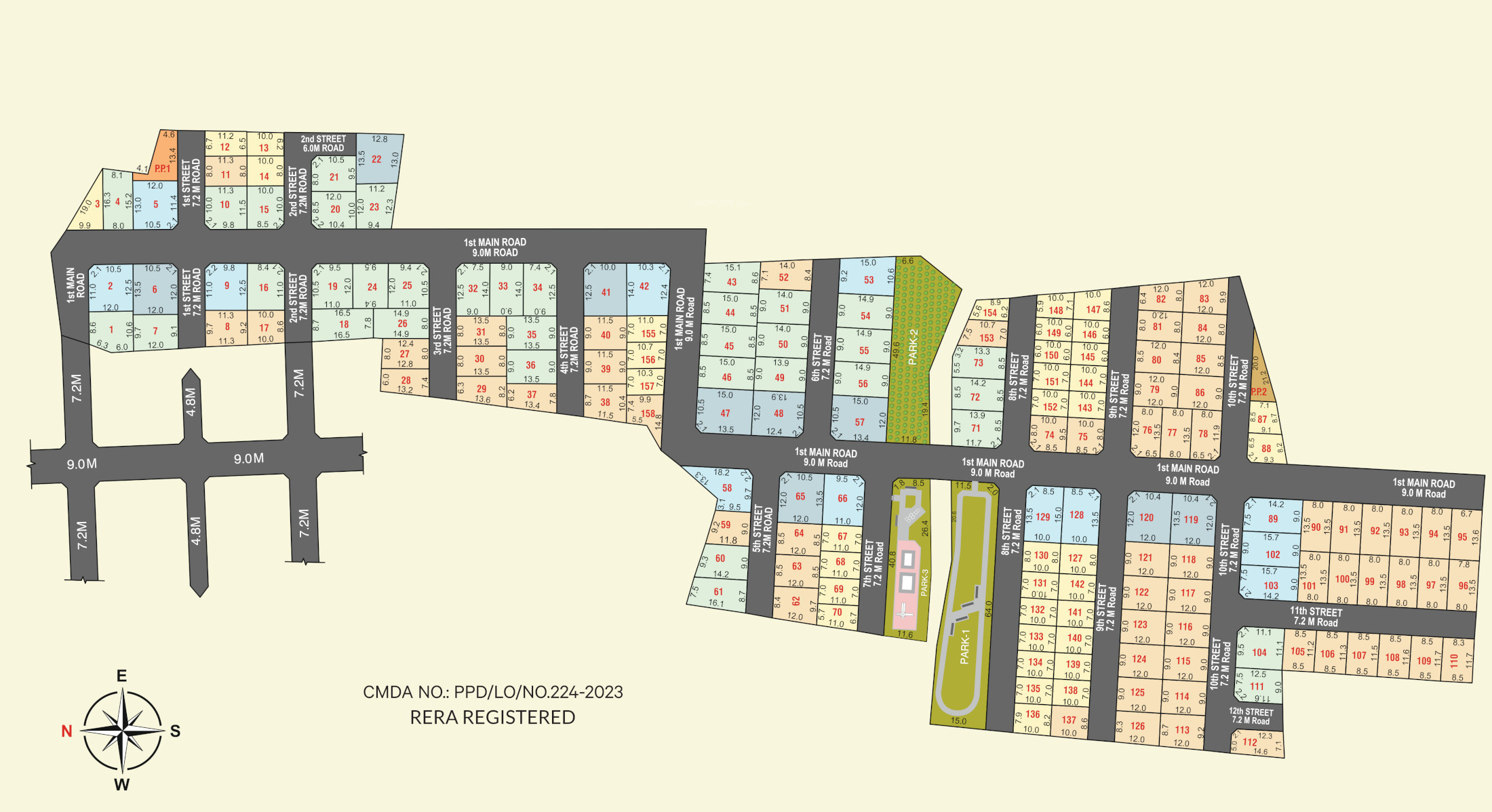 871 sq ft Plot for Sale in VGN Homes Highland Tharapakkam Chennai