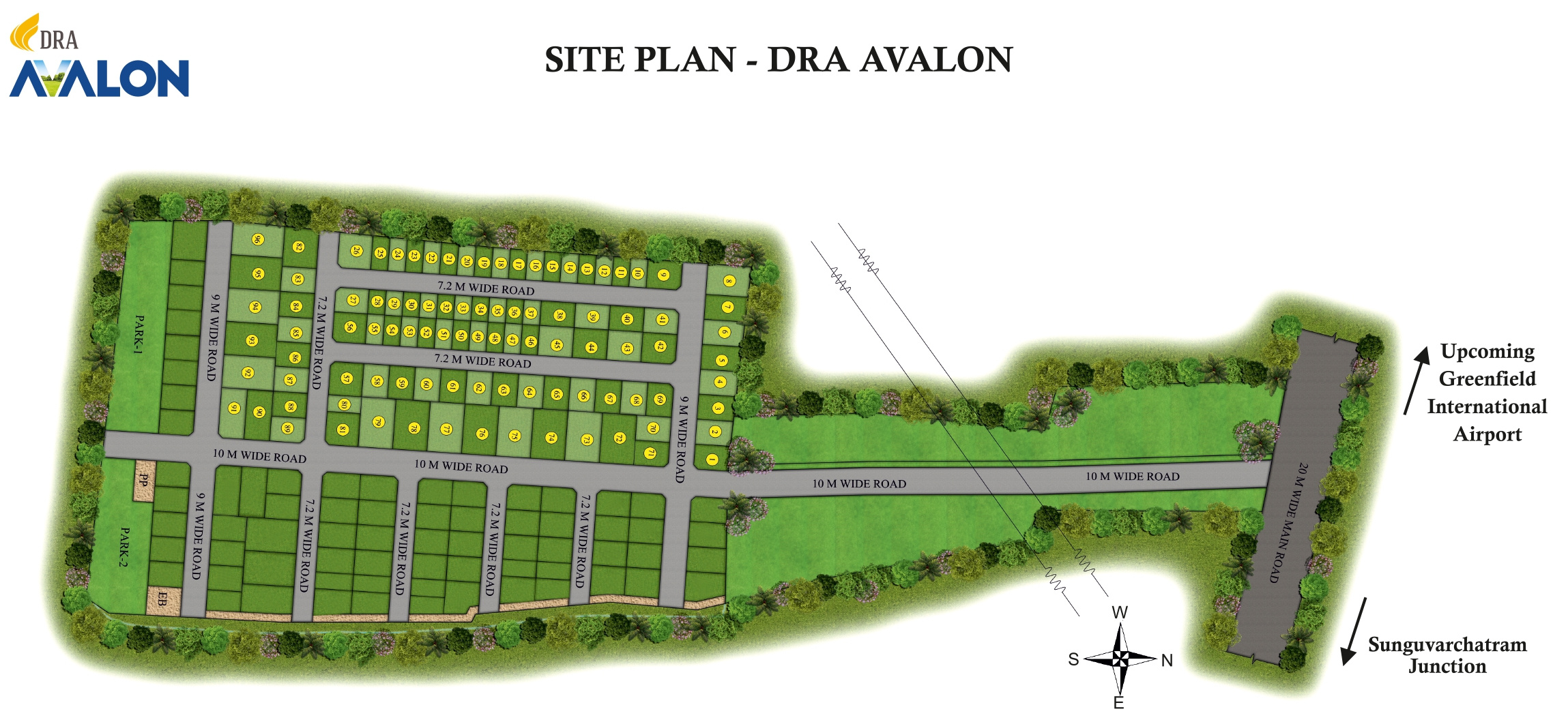 2401 sq ft Plot for Sale in DRA Homes Chennai Avalon Sriperumbudur Chennai