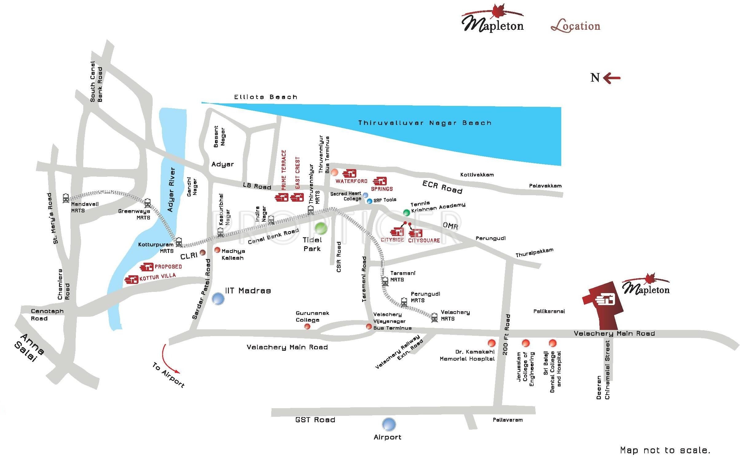 1674 sq ft 3 BHK 3T Apartment for Sale in Appaswamy Real Estates Mapleton Pallikaranai Chennai