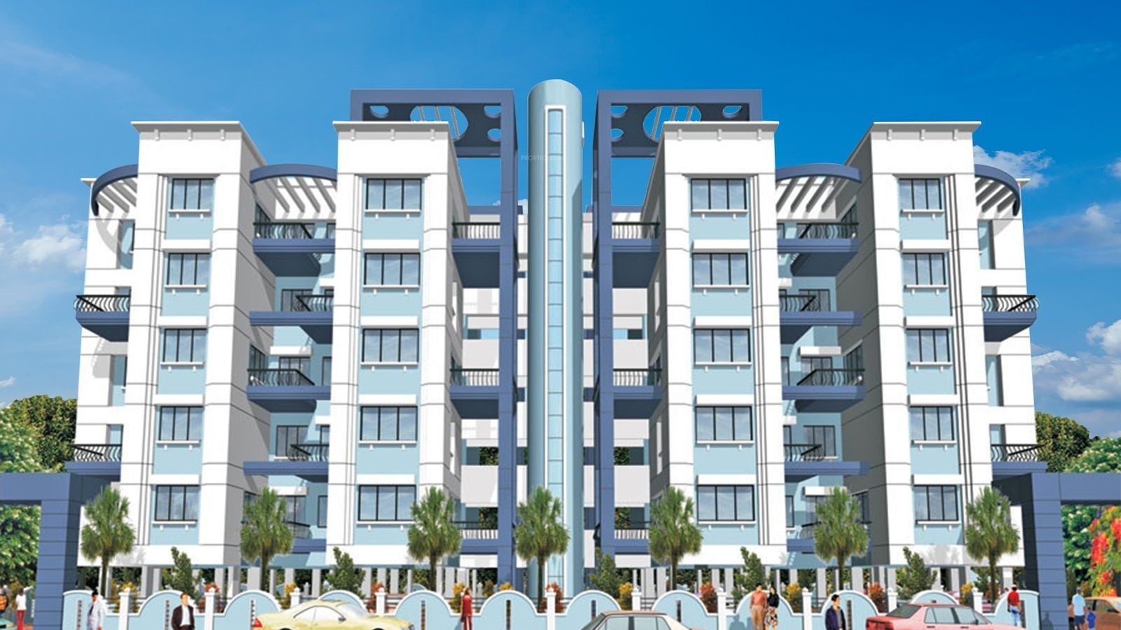 2 BHK Cluster Plan Image Rainbow Developers Panorama for sale at Pimple Saudagar Pune