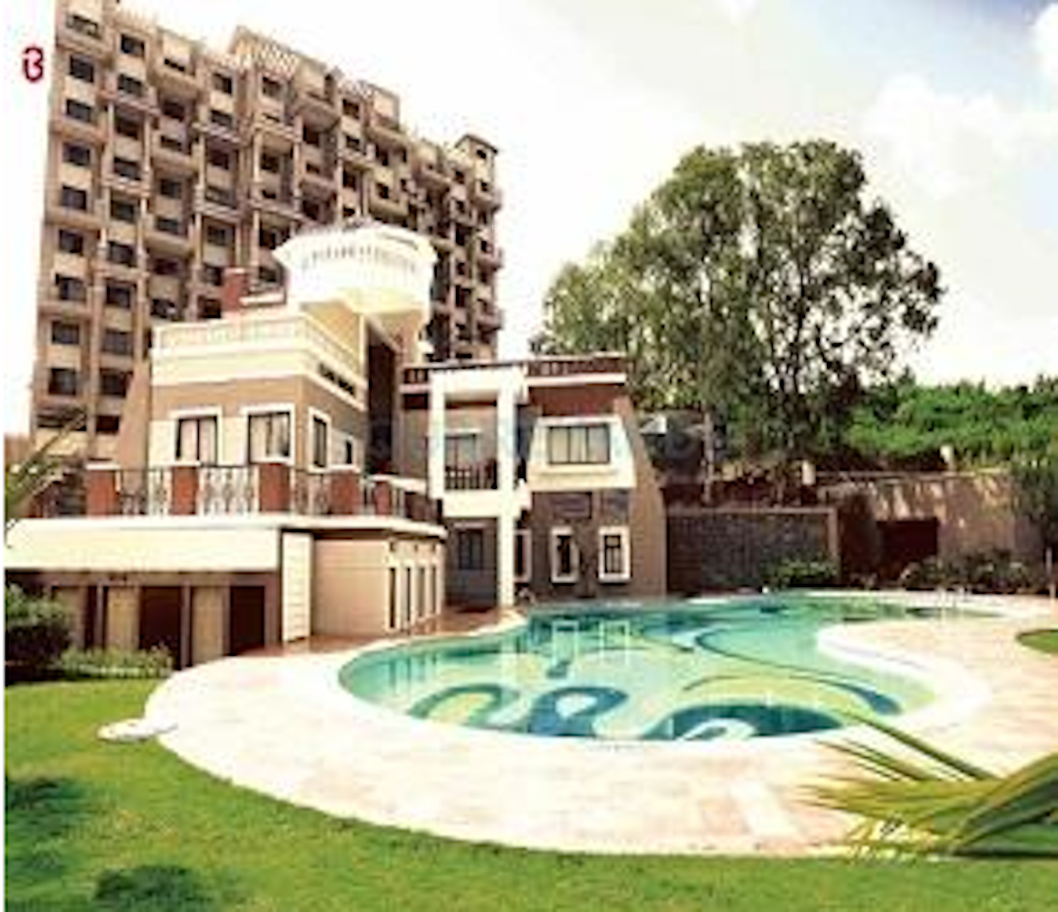 1220 sq ft 2 BHK Floor Plan Image Bramha Corp Avenue Available for