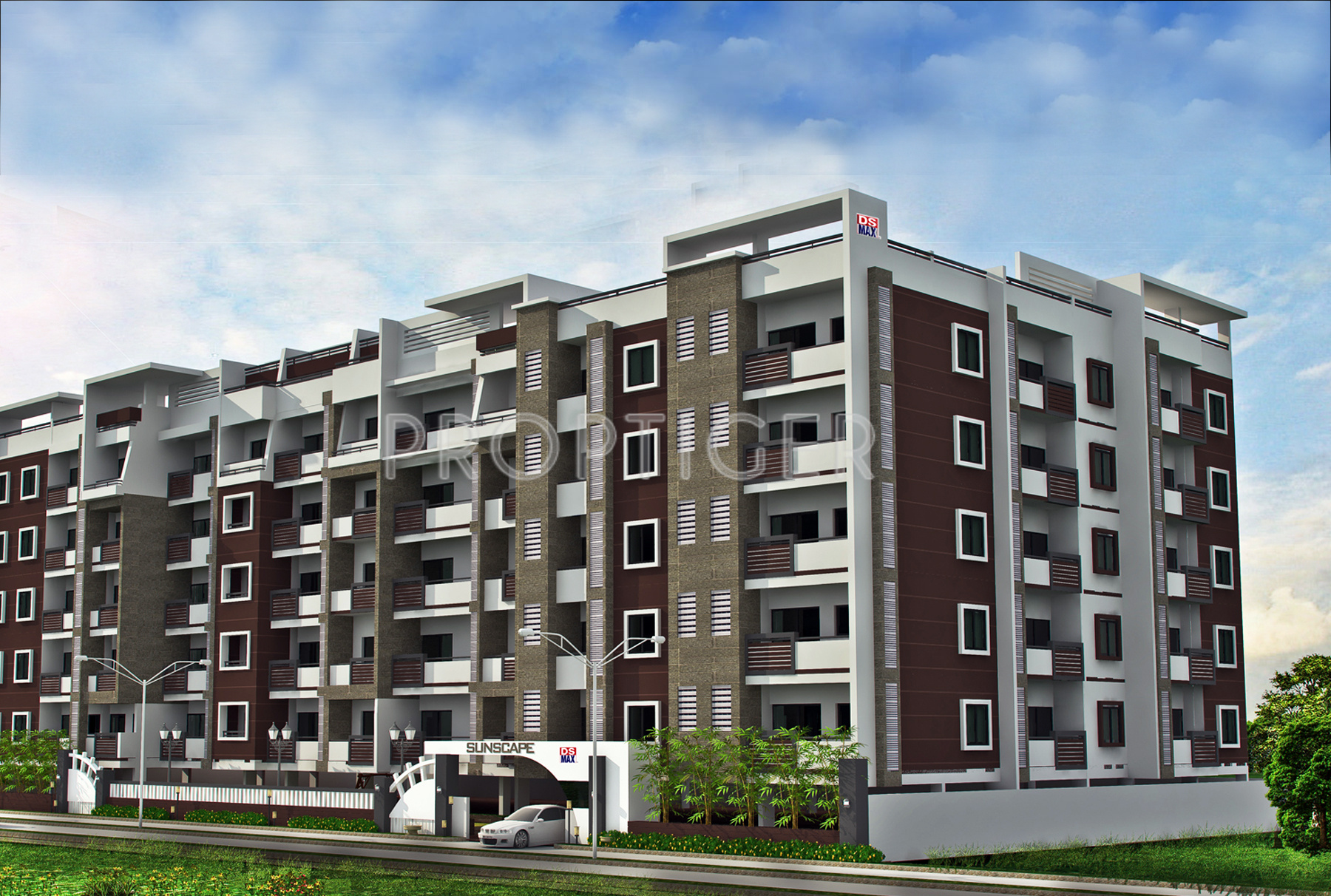 2, 3 BHK Cluster Plan Image DS Max Properties Sunscape for sale at JP