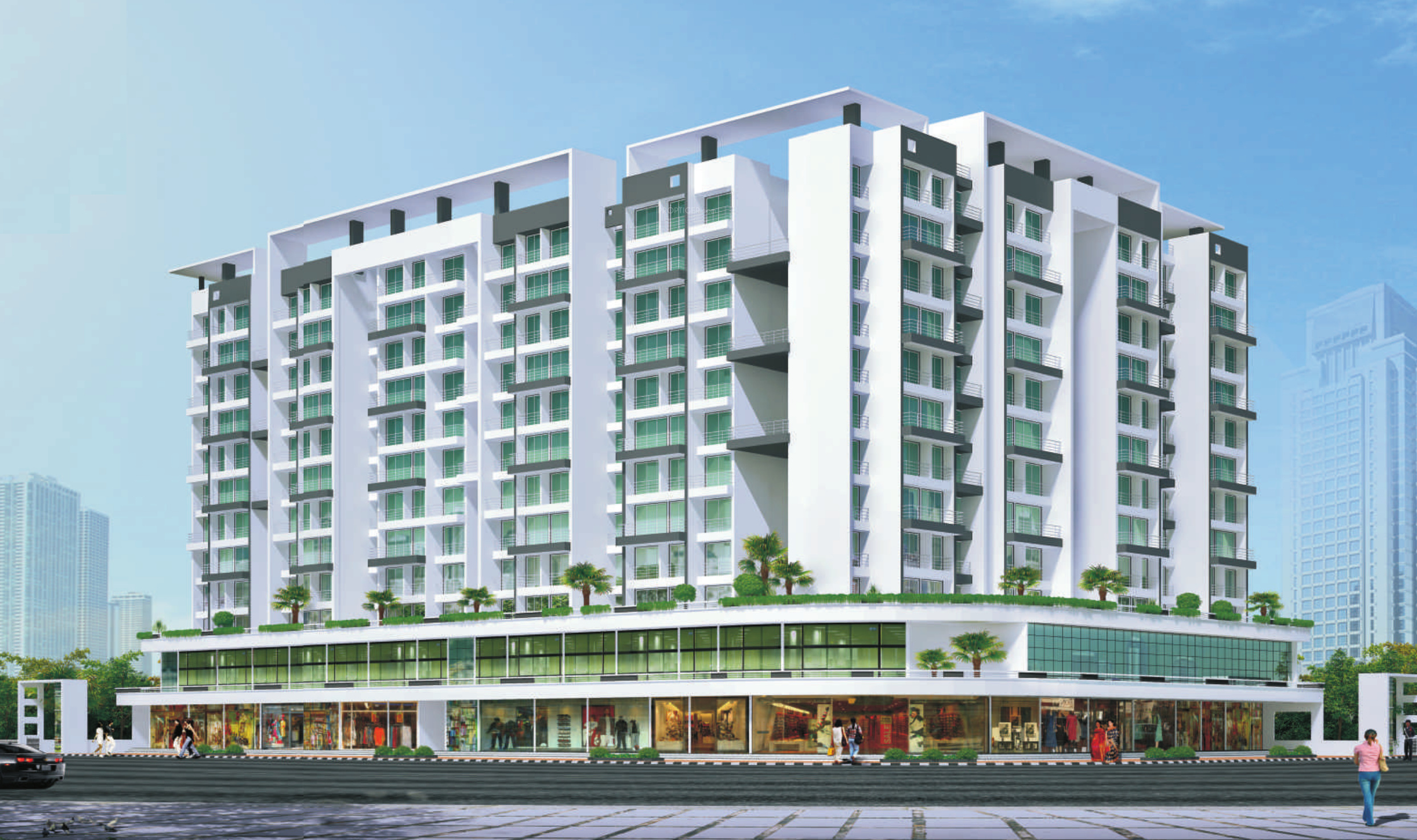 671 sq ft 1 BHK Floor Plan Image Marvels Soham Available for sale