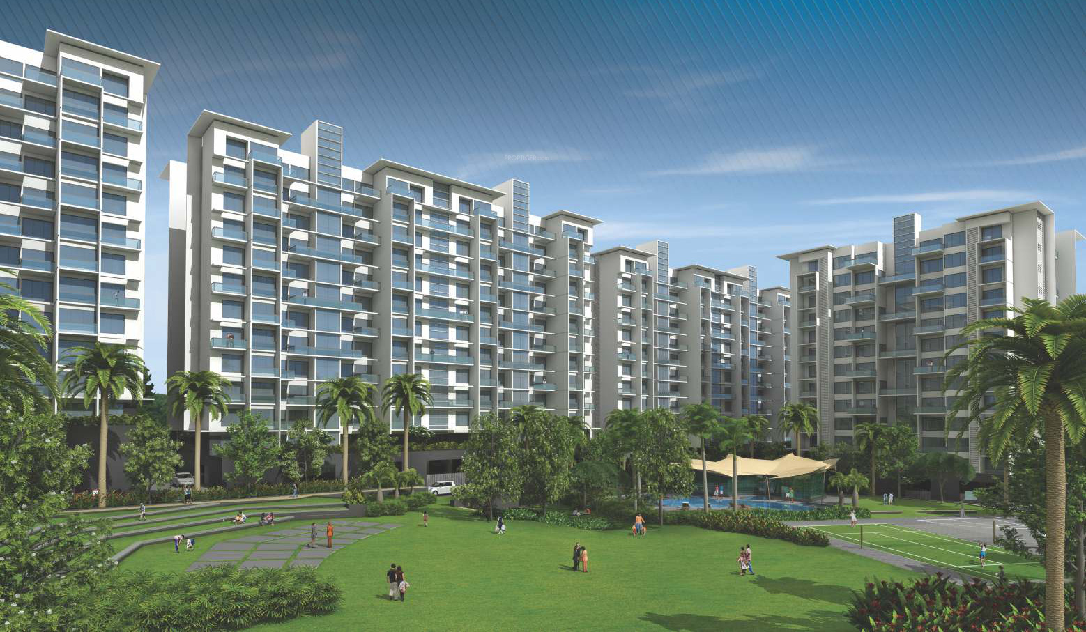 2, 3 BHK Cluster Plan Image Pharande Spaces L Axis for 2, 3 BHK Cluster Plan Image Pharande Spaces L Axis for